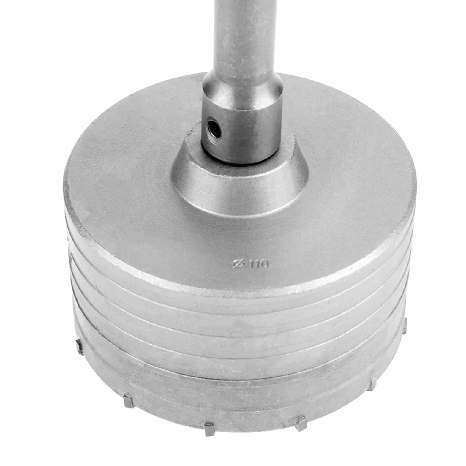 Aramox Zestaw wierteł do Otwornic TCT Zestaw wierteł do Otworów w Murze ze Stopów 6 Rozmiarów od 35 Mm 110 Mm z Trzpieniami SDS Plus Wiertła Prowadzące Trzonki Przedłużające dla Użytkowników Cementu