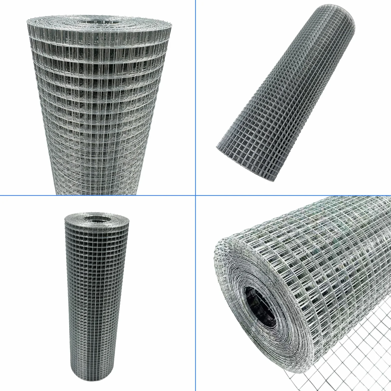 Siatka przeciw gryzonom 1m x 10m, drut wolierowy 6,3mm x 6,3mm, siatka druciana o drobnych oczkach ocynkowana, metalowa kratka jako drut do królików, 0,6mm