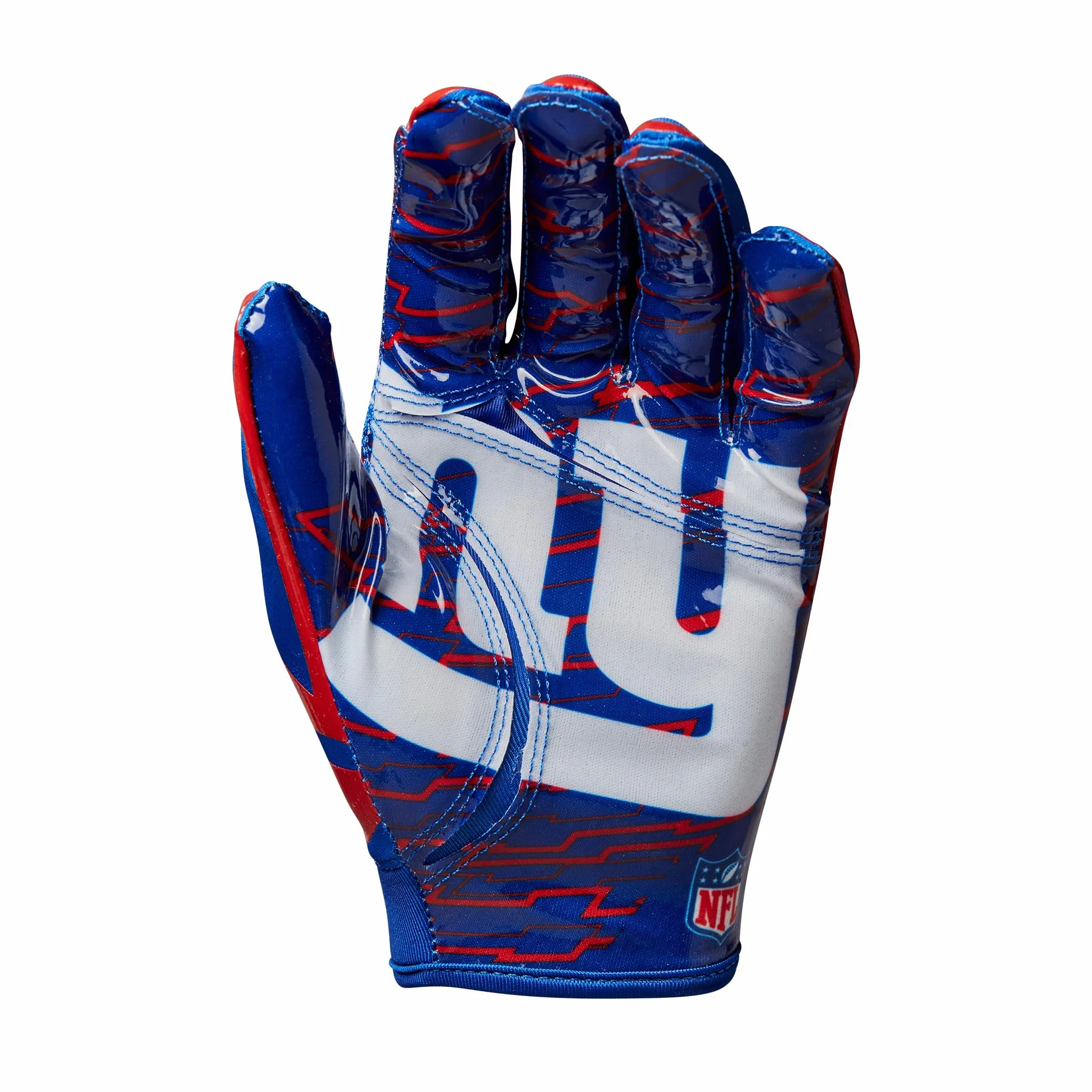 Wilson AD NFL STRETCH FIT GLOVES, niebieski/czerwony