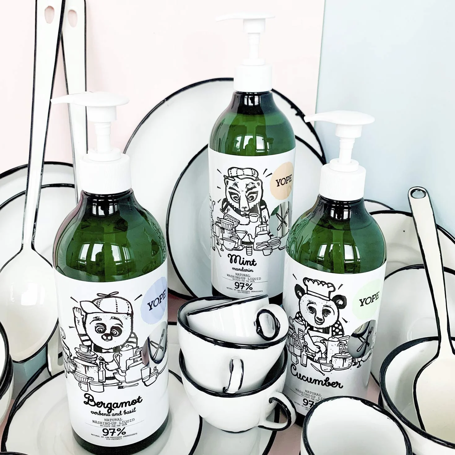 YOPE Płyn do mycia naczyń ogórki 750 ml