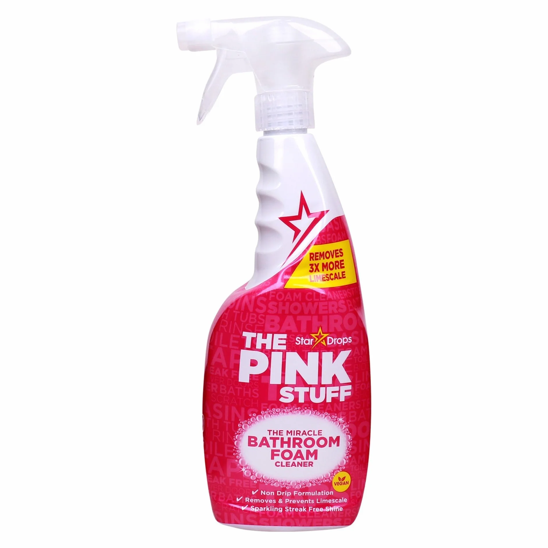 Stardrops The Stuff cudowna pianka do czyszczenia łazienki, różowa, 750 ml