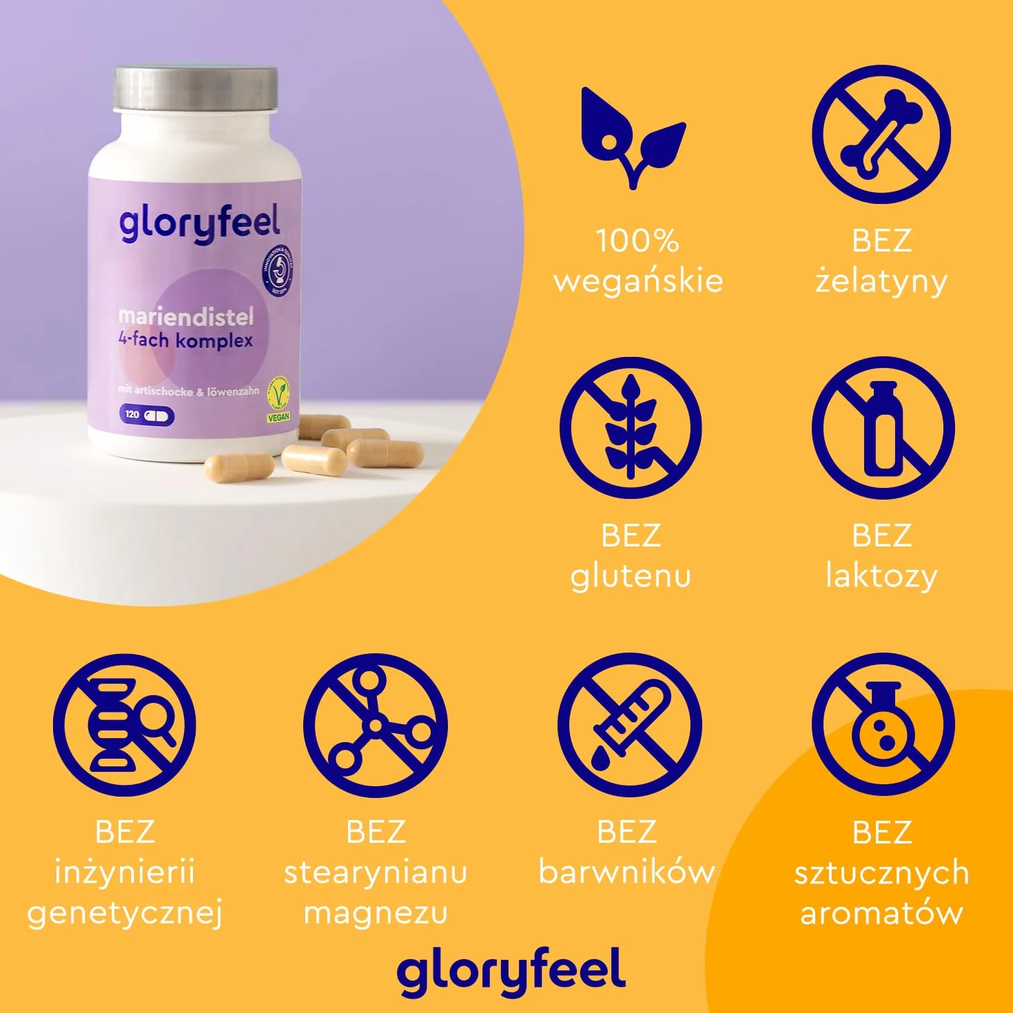 Ostropest plamisty 500 mg z karczochem 400 mg mniszkiem lekarskim desmodium 120 kapsułek sylimaryna
