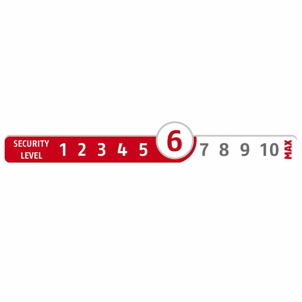 ABUS Zamek bezpieczeństwa 2410 AL0125 z ryglem obrotowym biały poziom 6-89626