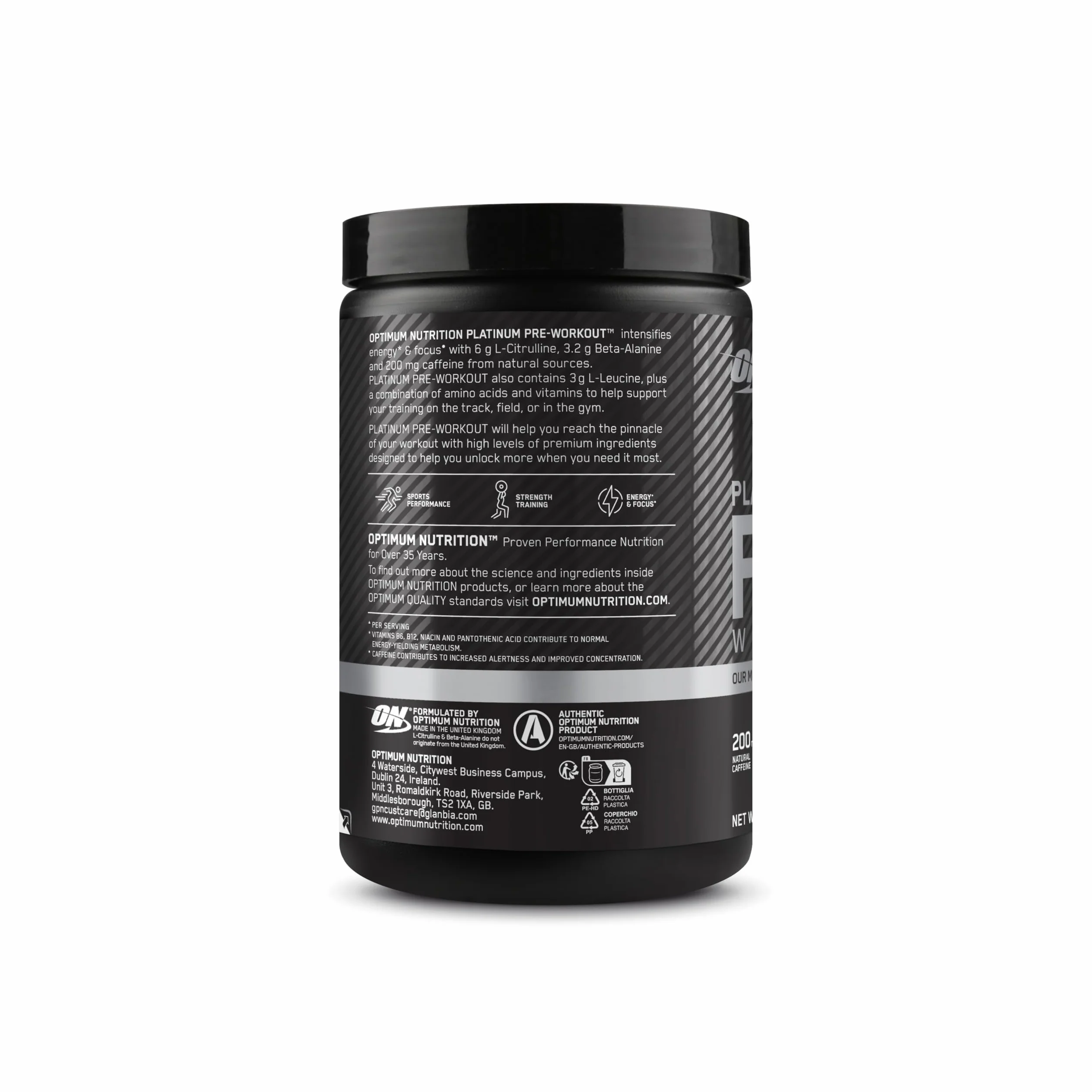 Optimum Nutrition Gold Standard przedtreningowa odżywka energetyczna z monohydratem kreatyny, beta-alaniną, kofeiną i wit. B12 i B6, smak Tropical, 20 porcji, 420 g