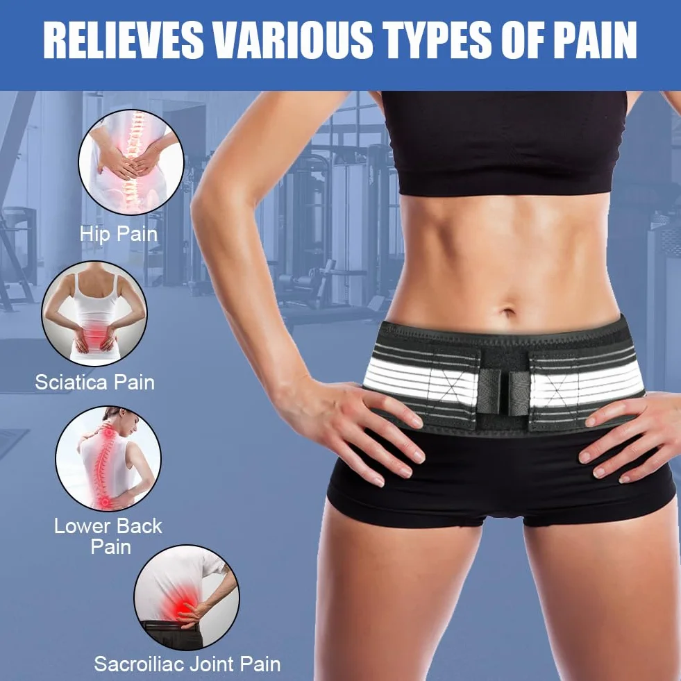 Pas biodrowy Sacroiliac SI, orteza podtrzymująca dolną część pleców, 110 cm