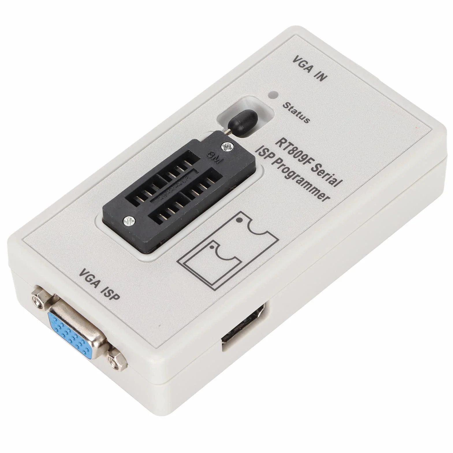 Generic Programator Wyświetlania Telewizora PC RT809F Automatyczna Identyfikacja USB o Niskim Poborze Mocy Zgodność z USB VGA dla Użytkowników Systemu 1 Opakowanie