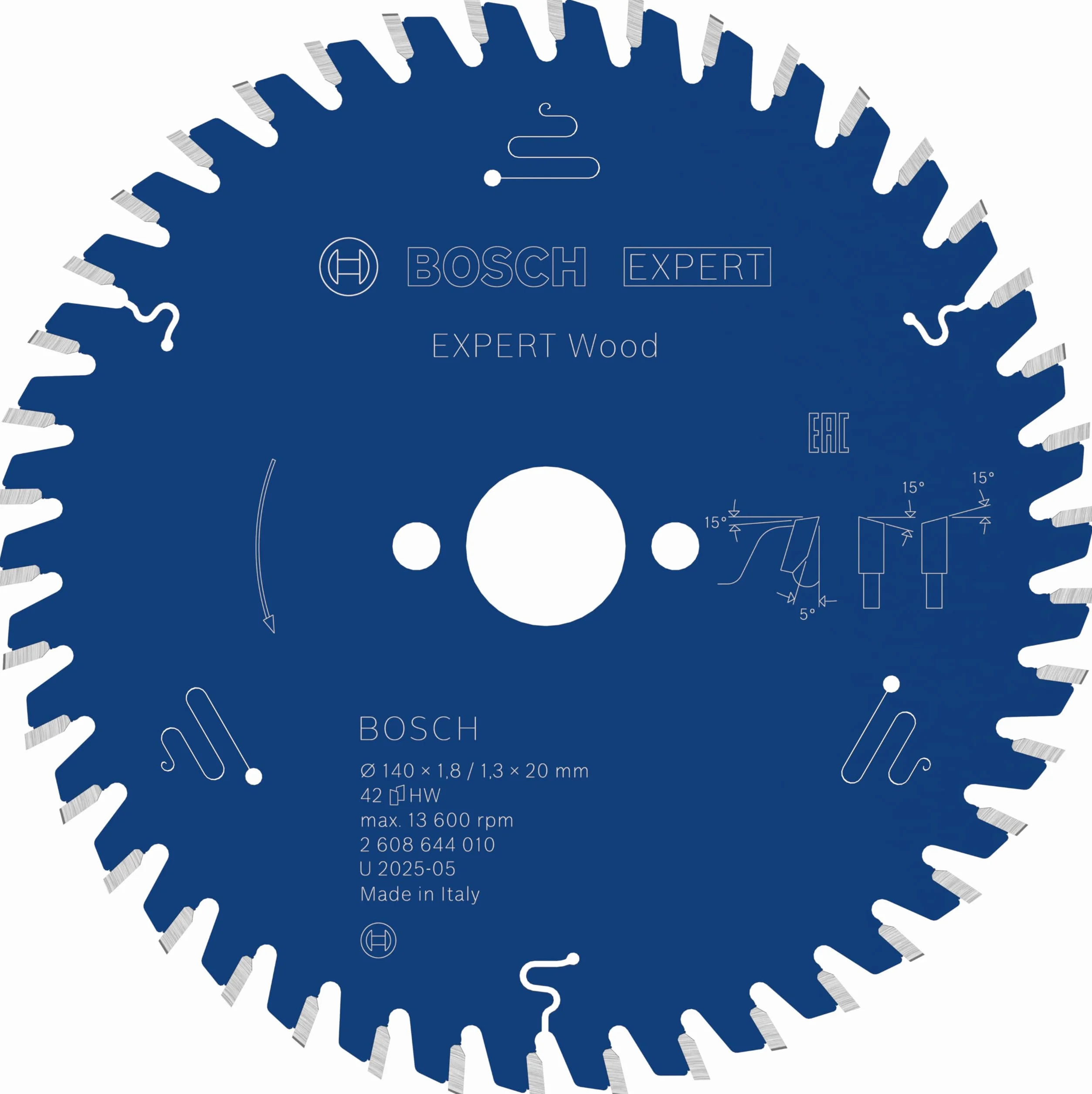 Bosch Professional Brzeszczot do piły tarczowej Expert 140 x 20 x 1,8 mm 42 zęby