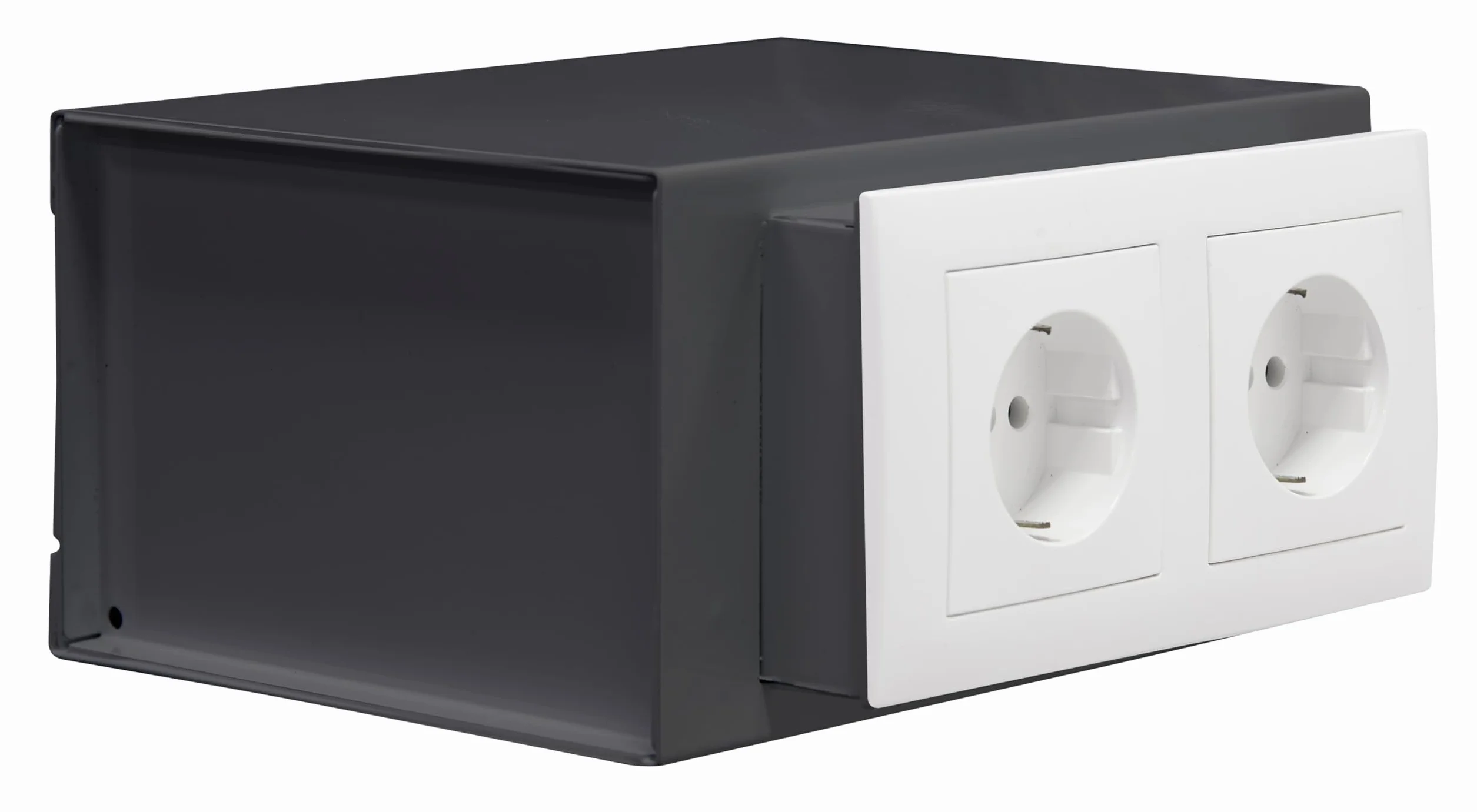 ARREGUI Socket 23000W-S0 Niewidoczny Sejf Z Gniazdem Elektrycznym | Ukryty Mini Sejf Wysuwany | Tajna Kryjówka Na Pieniądze i Wartościowe Przedmioty | 10 x 20 x 15 cm | 2,5 l