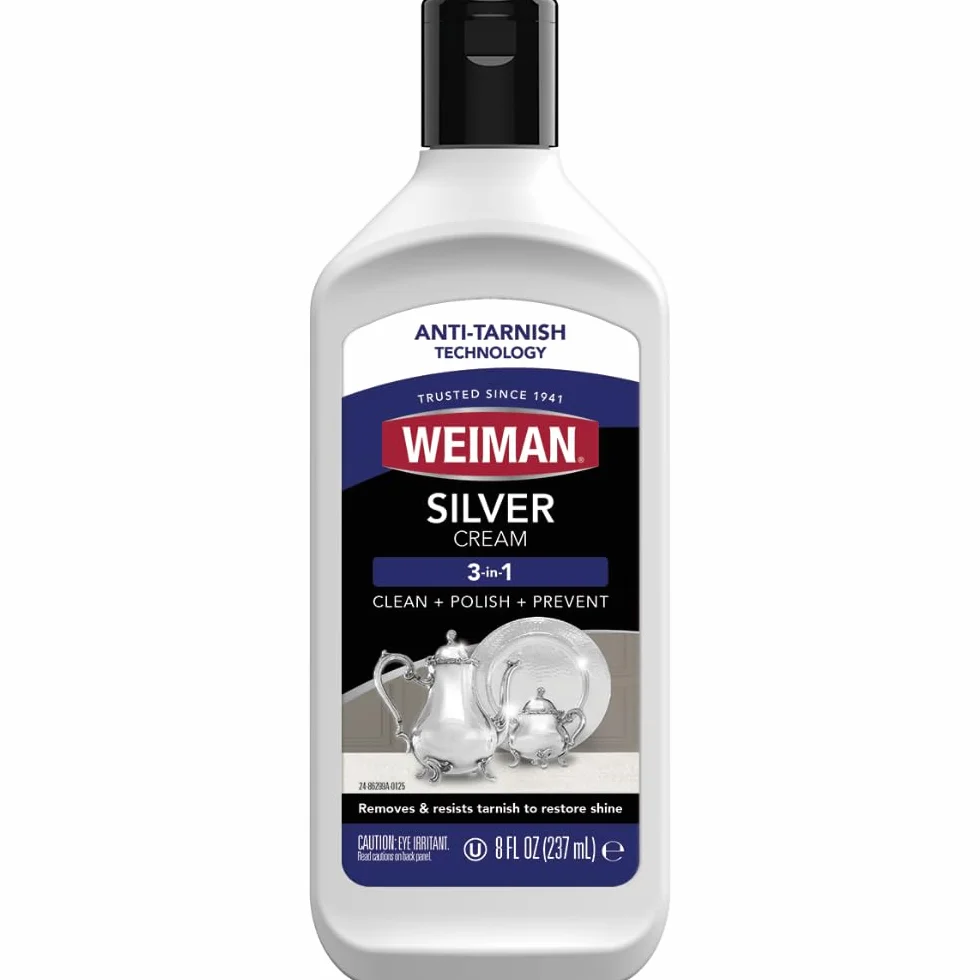 Weiman Silver Polish and Cleaner - Środek do polerowania srebra - Usuwa matowienie - 237 ml