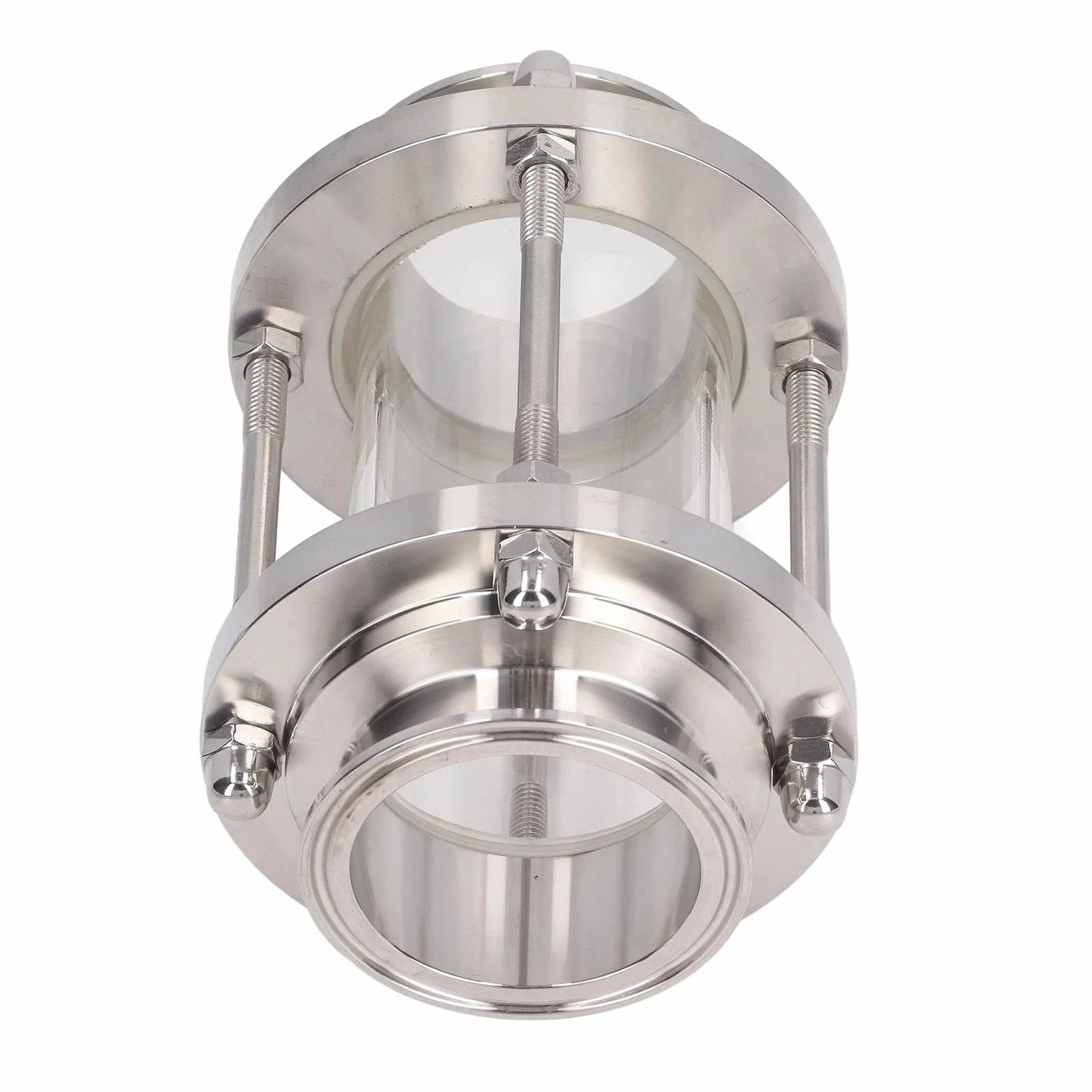 Wziernik Liniowy Zacisk Zastępczy Wziernik Zacisk Sanitarny Port Widokowy Stal Nierdzewna 304 Prosta Pionowa lub Pozioma PN6 80C do Wody Olej (57 mm / 2,24 cala)