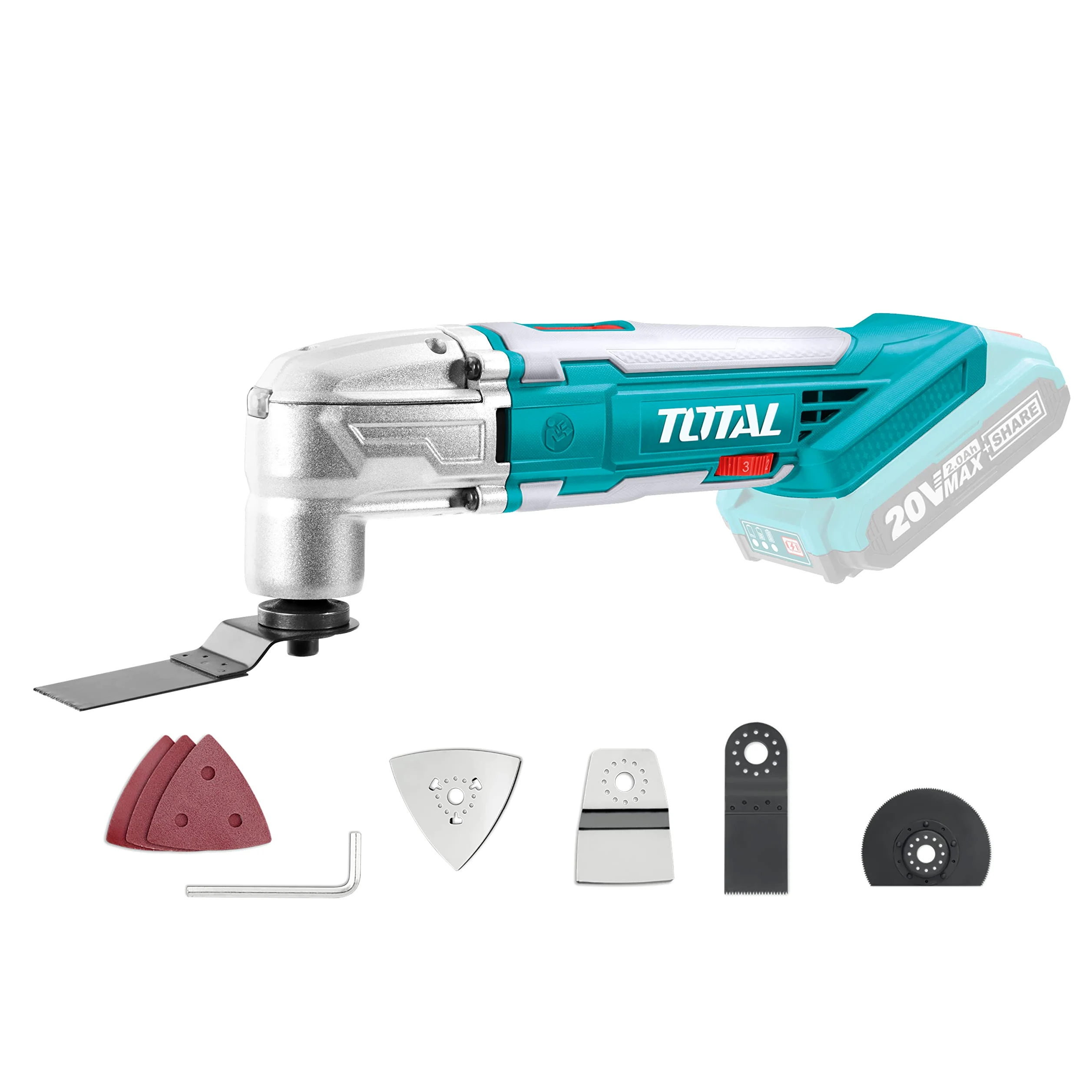 TOTAL - Narzędzie wielofunkcyjne 20 V CM