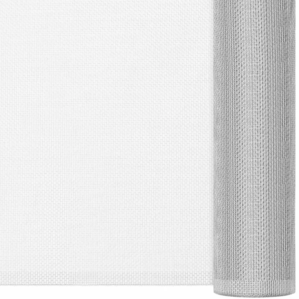 vidaXL Siatka aluminiowa, 112 x 500 cm, srebrna
