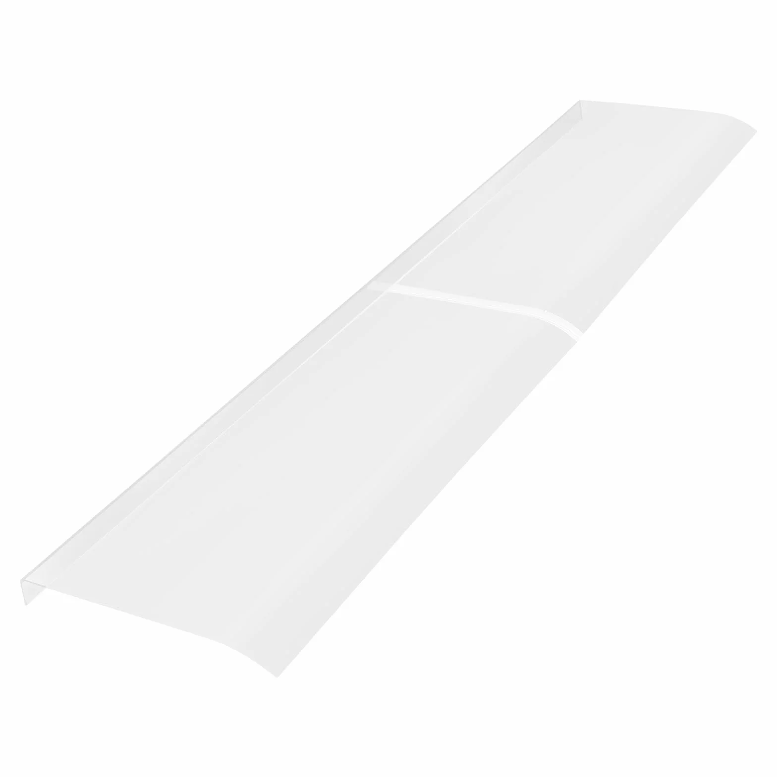 Daszek do drzwi wejściowych, 44,5 x 200 cm, osłona szybu świetlnego, ochrona przed deszczem, zadaszenie drzwi wejściowych, przezroczyste zadaszenie zewnętrzne, na werandy zewnętrzne, tarasy na