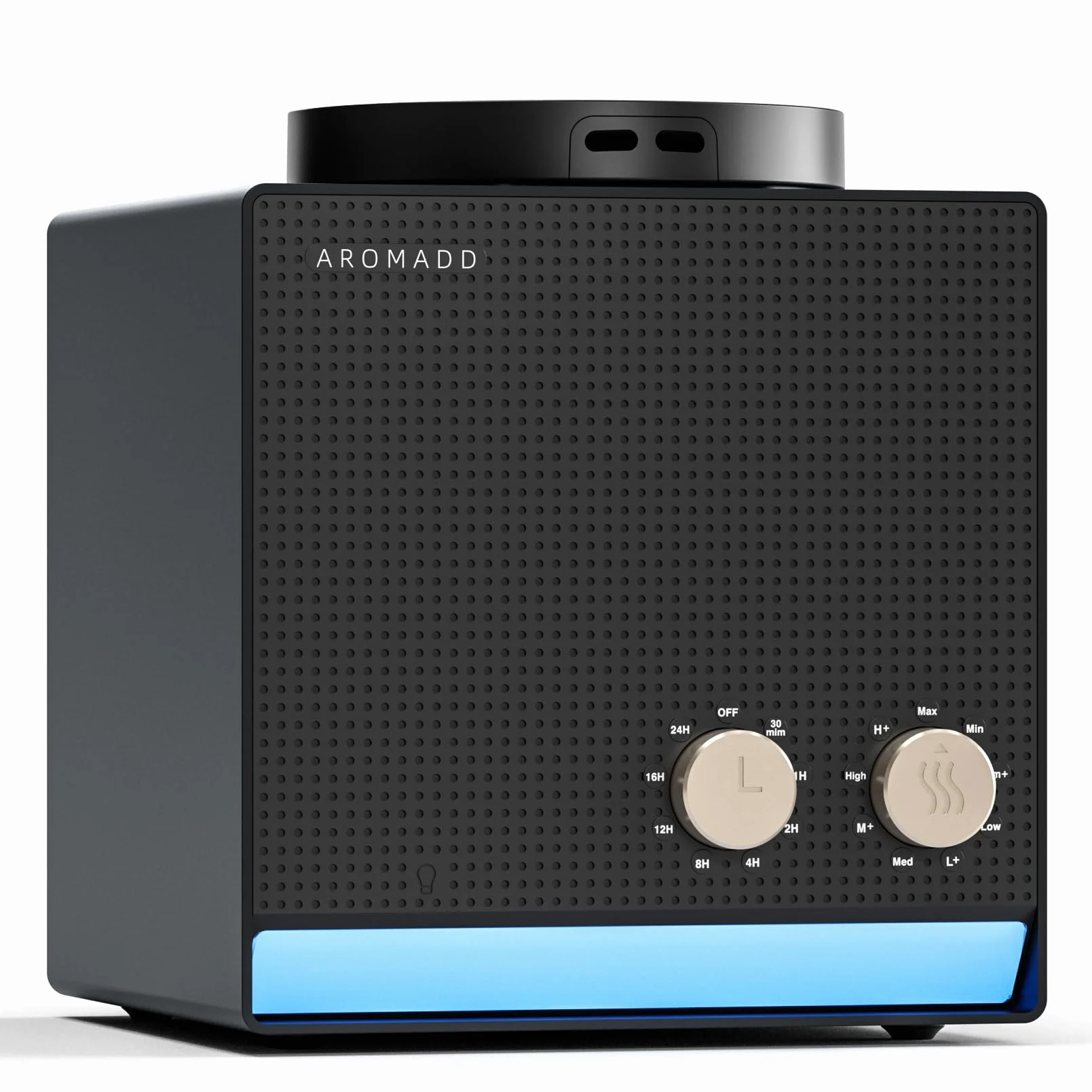 Aromadd Smart Aroma Scent bezwodny dyfuzor olejków eterycznych Cold Air Tech 2000 m2 czarny tytan