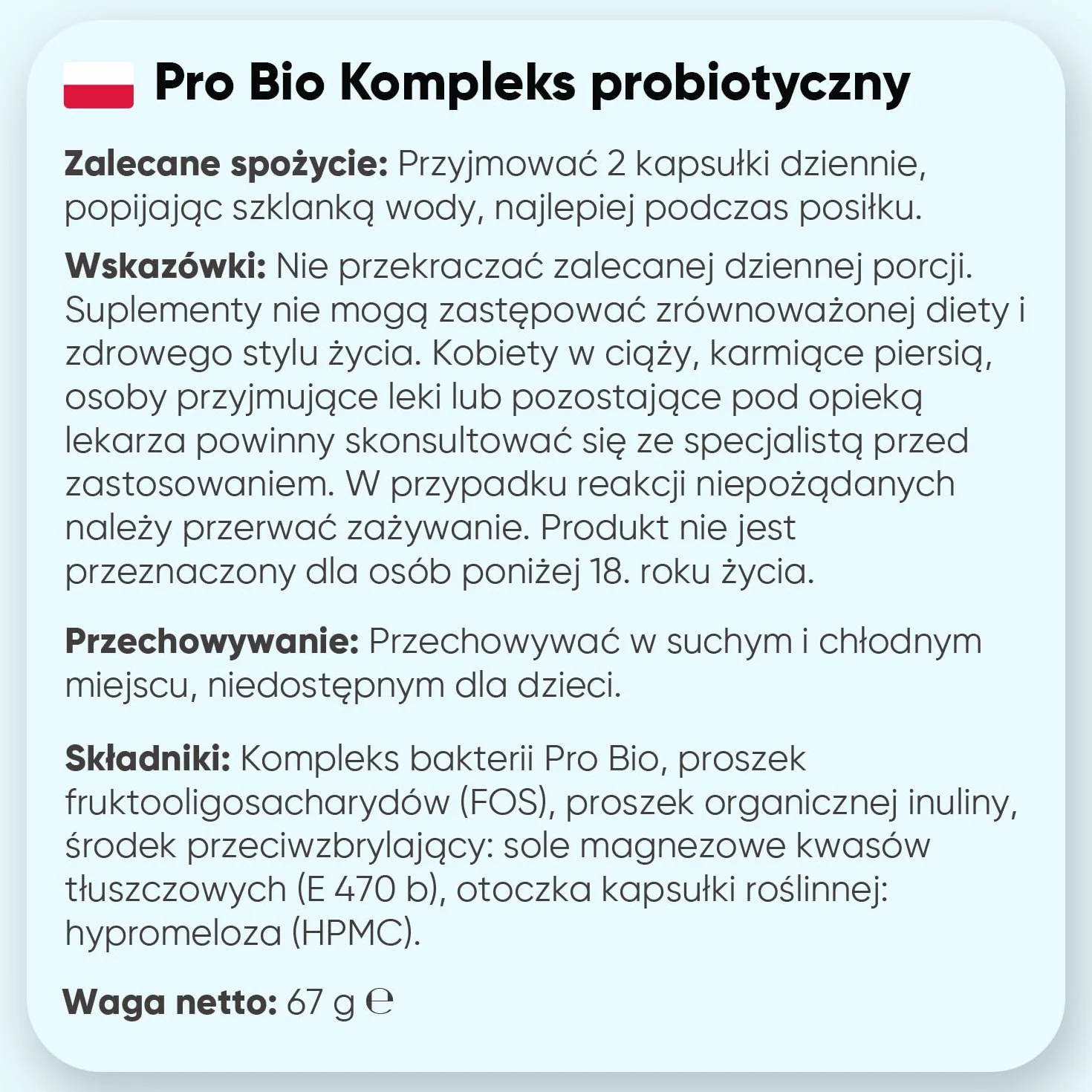 Prebiotyki i probiotyki jelitowe z 20 szczepami bakterii, zapas na 2 miesiące, 120 kapsułek – 60 miliardów CFU, z inuliną i FOS w proszku, odpowiednie dla wegan, bez laktozy i GMO