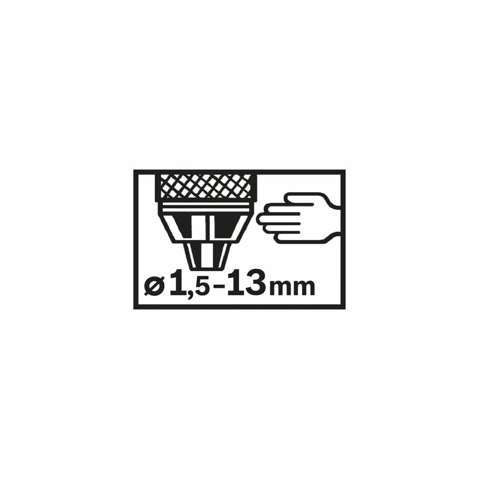 Bosch Professional 2608572227 Uchwyt, Czarny/Zielony, 1,5-13 mm