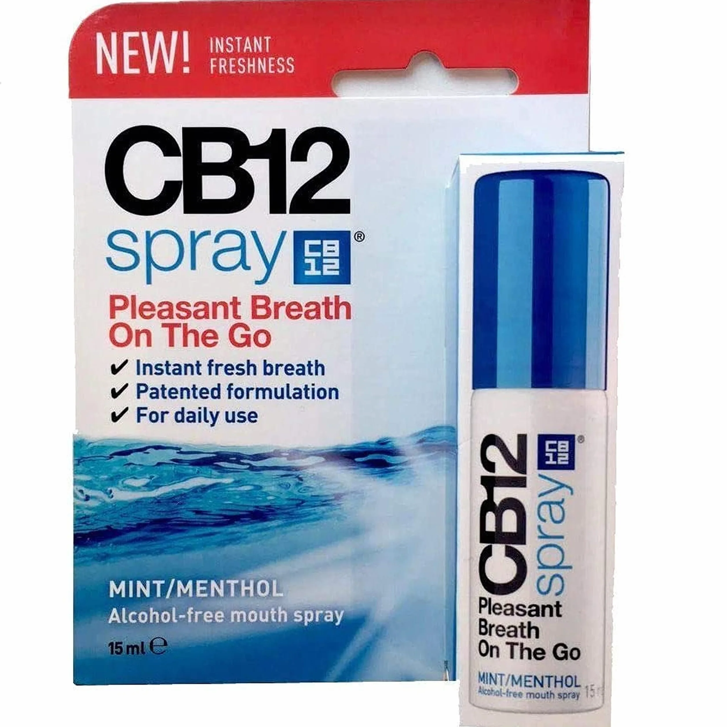 3 x CB12 Spray 15 ml PZN: 12414534 spray do ust zapewniający świeży oddech, bezalkoholowy