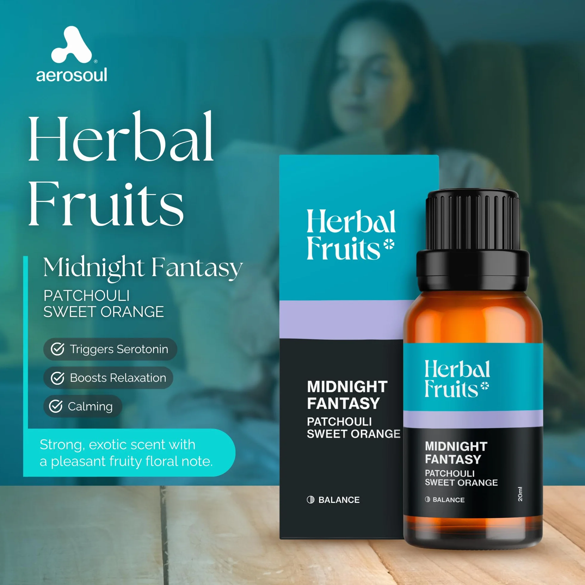 Aerosoul® Olejki eteryczne do dyfuzora 20 ml paczula słodka pomarańcza ylang ylang
