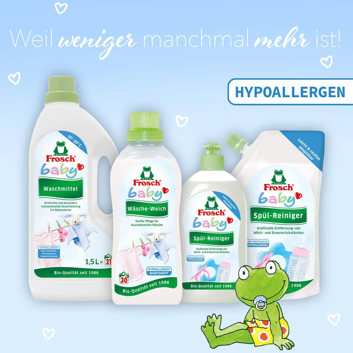 Frosch Worek uzupełniający do czyszczenia naczyń dla niemowląt, 500 ml