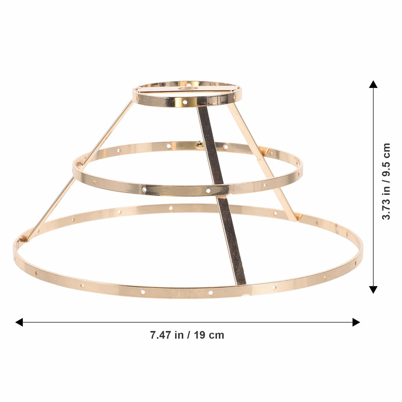 Rama Do Abażuru DIY z Żelaza i Trwała Konstrukcja Rama Do Lampy Wiszącej Wspornik Lamp Biurkowych i Dekoracji Wnętrz