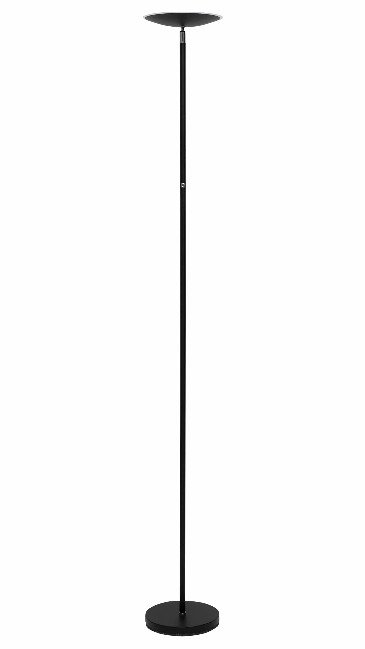 Led Lampa Oświetlająca Sufit, Wysokość 182,5 Cm, Podstawa, Możliwość Ściemniania, 8255290 (Kolor Czarny – Możliwość Ściemniania)