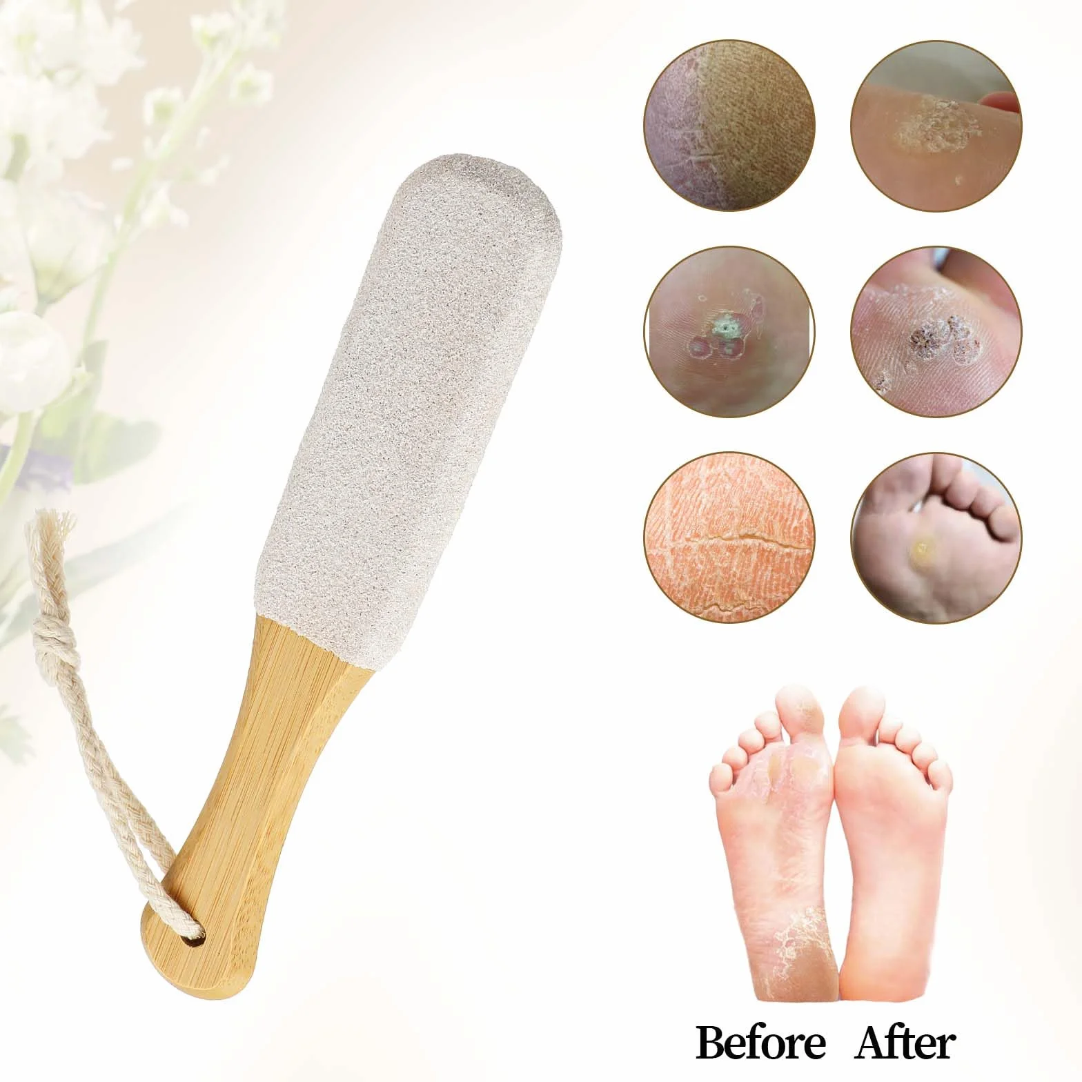 Pedicure tool stopa Pumeks do skrobaka usywa zrogowaciałych, zgrzyt, popękane pięty, martwy naskórek, kukurydza, twarda skóra