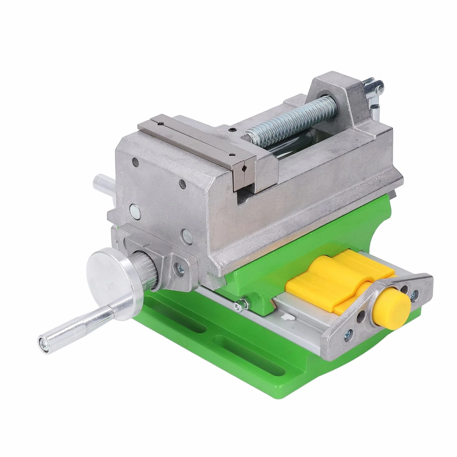 Imadło do wiertarki krzyżowej, wytrzymałe, dwukierunkowe imadło ze stali stopowej X Y, zakres mocowania 0,80 mm, poszerzone podniesione szczęki, do wiertarek i frezarek