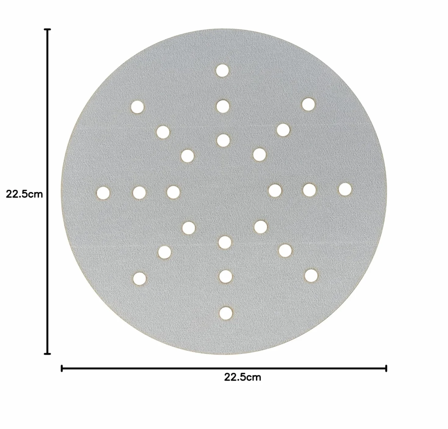 Mirka papier ścierny Iridium 225 mm 24 otwory rzep P120 25 szt | Do szlifierek do suchej zabudowy szlifowanie farb szpachli podkładów drewna stali materiałów mineralnych