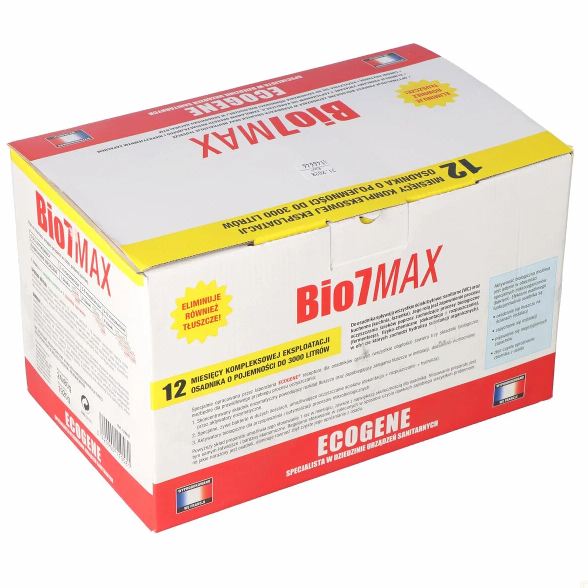 Max 2kg Ecogene bakterie do oczyszczalni