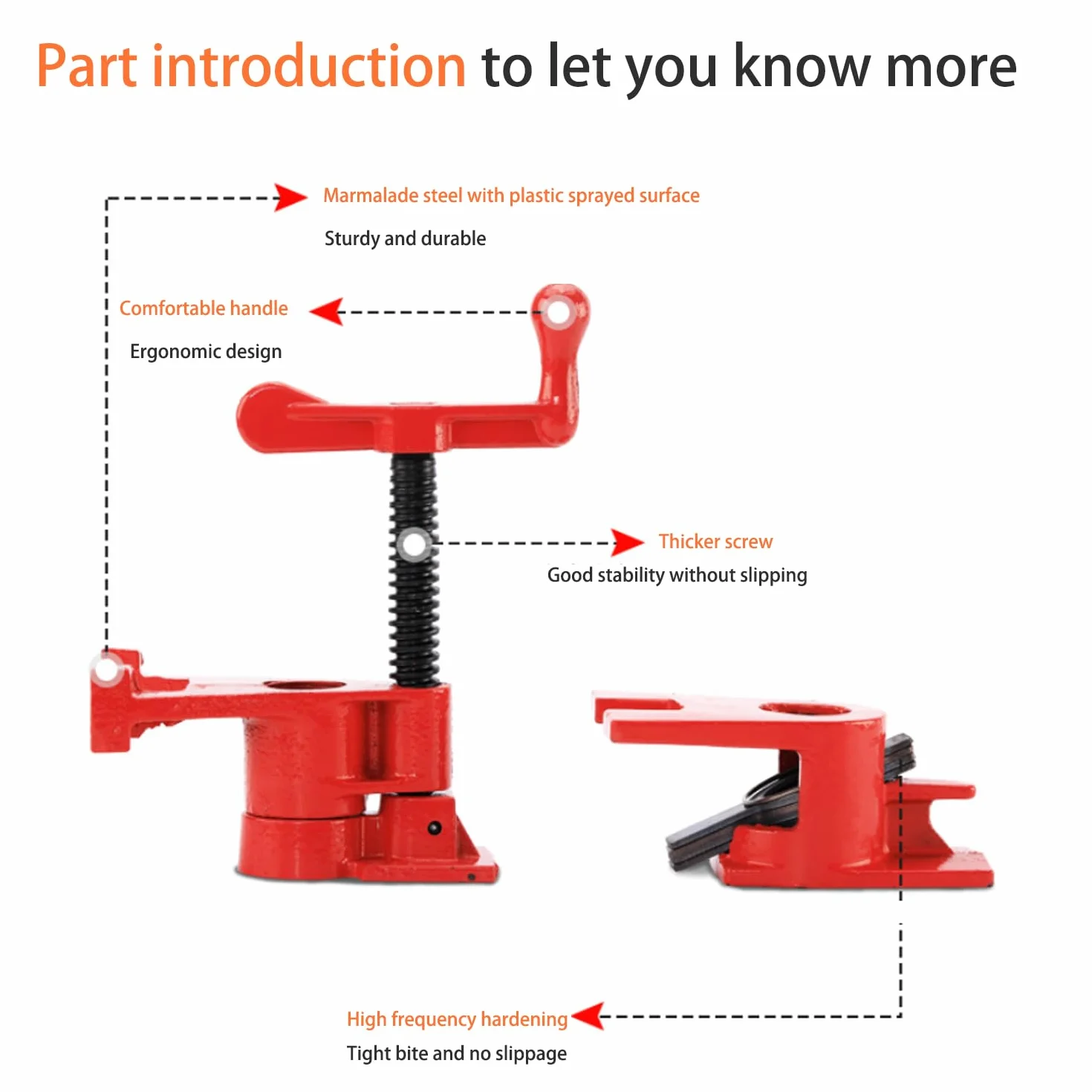8 sztuk pionowy zacisk do rur 3/4 "- Wzmocnione zaciski węża do hydrauliki / instalacji / kabli (antypoślizgowe i wysokiej wytrzymałości)