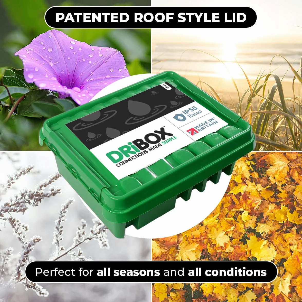 Dri-Box DB-285-UK-B FL-1859-285 IP55 pudełko odporne na warunki atmosferyczne, czarne, średnie