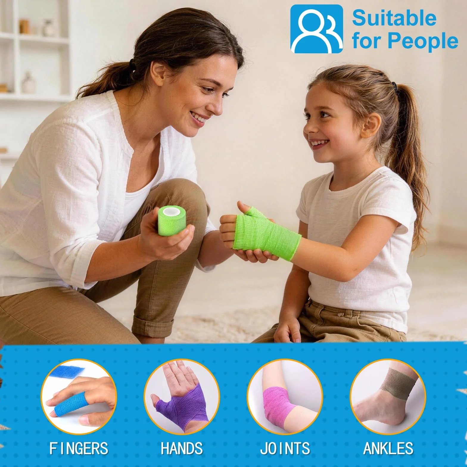 Samoprzylepna taśma sportowa bandaż elastyczna wodoodporna 5 cm x 4,5 m