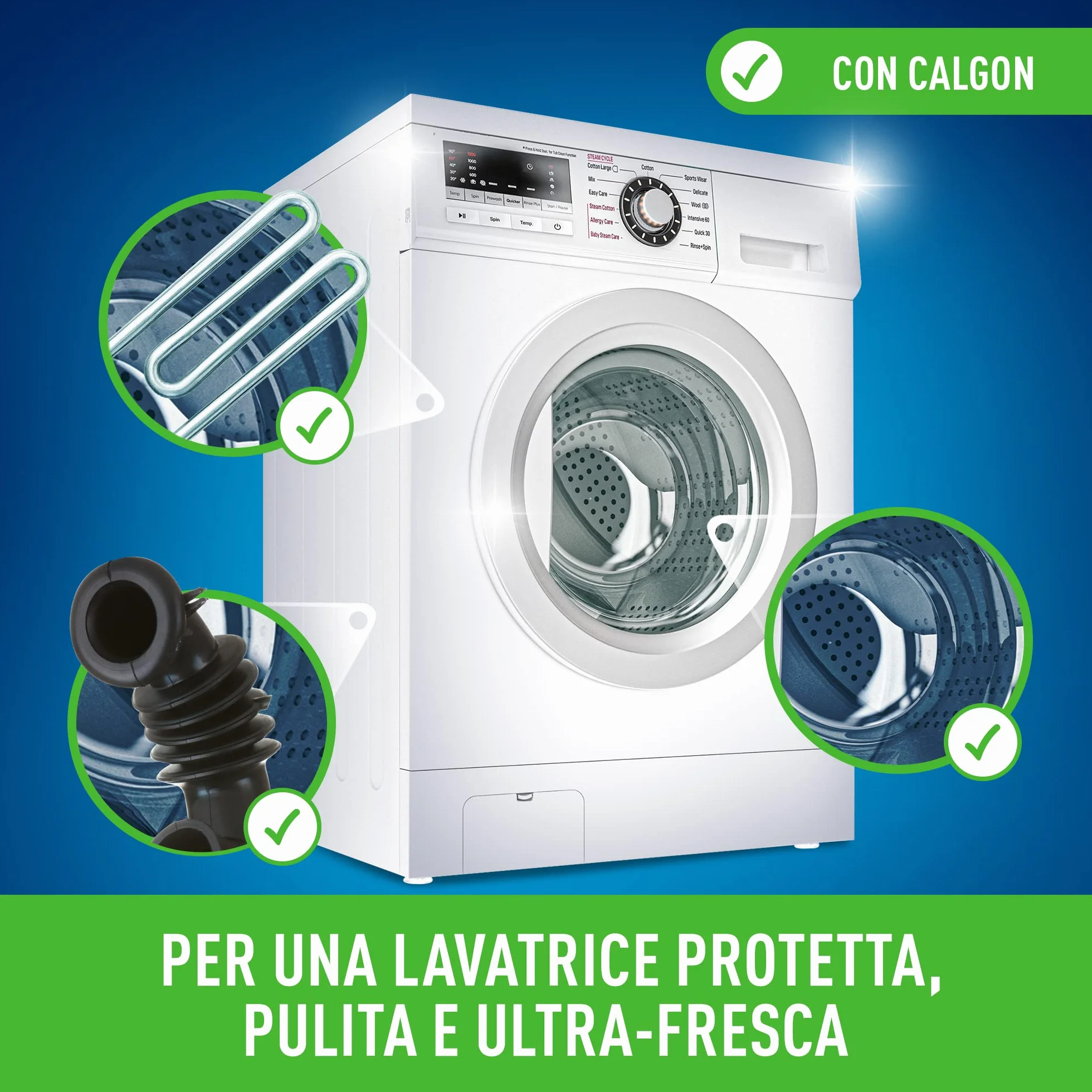 Calgon Power Gel odkamieniacz pralka 4 w 1, antykamieniowa pralka, dodatek do miękkich ubrań, 1 opakowanie 750 ml dodatku do kamienia i korozji