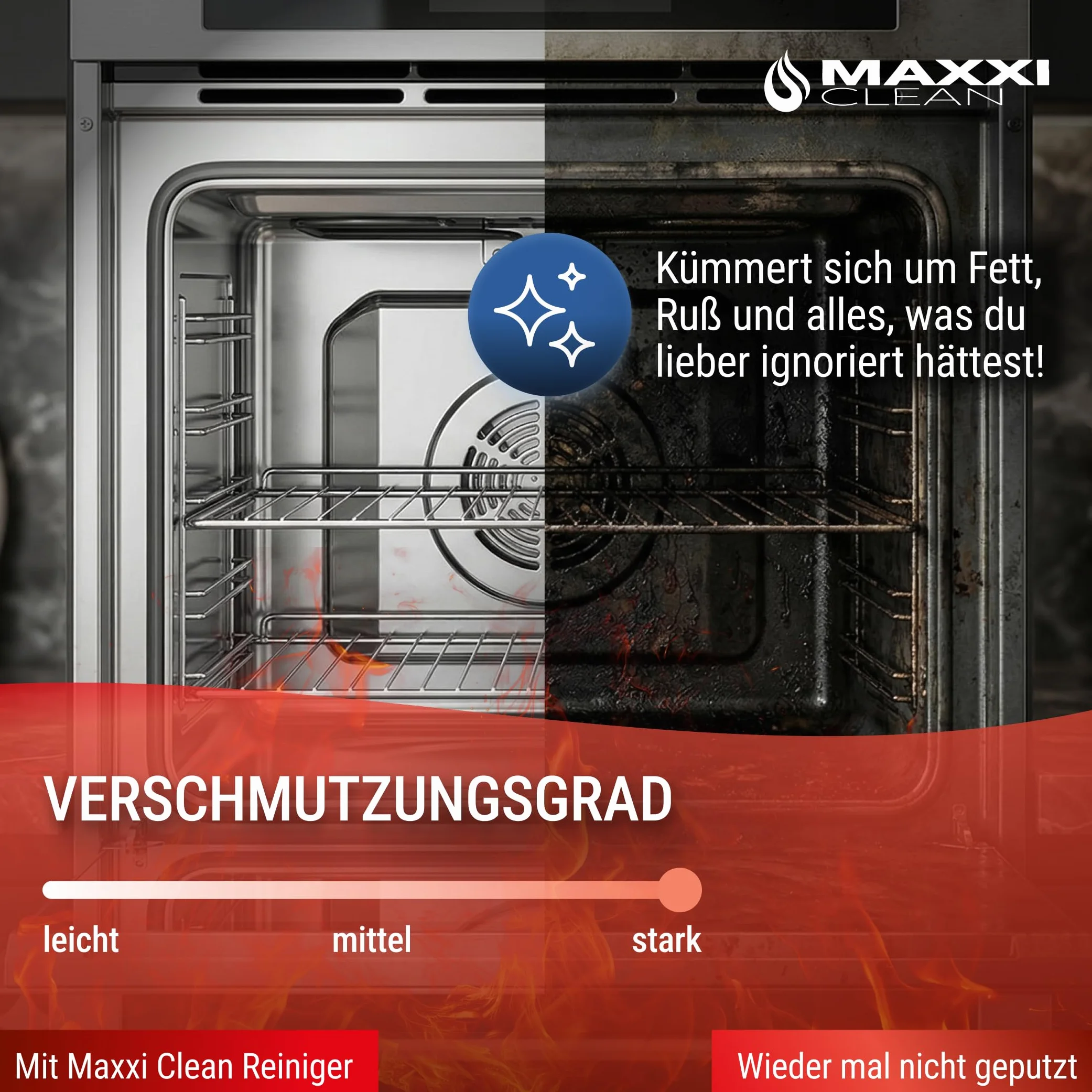 Maxxi Clean środek do czyszczenia piekarnika, pasta żelowa wraz z pędzlem do czyszczenia piekarnika i grilla oraz gratis polar agPLUS, 750 ml