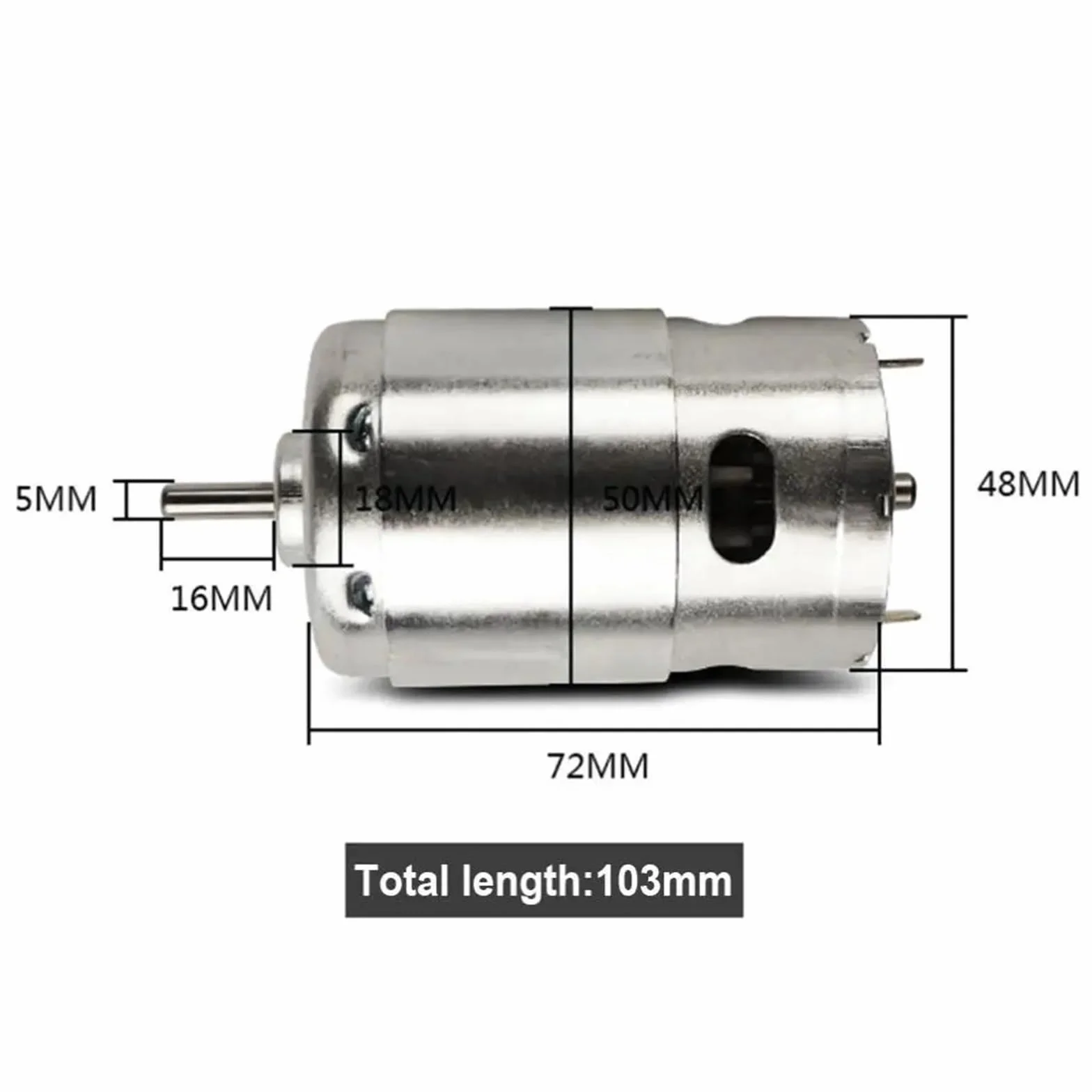 Silnik prądu stałego 775 795 895 12-26 V, wysoka prędkość, wysoki moment obrotowy, łożyska kulkowe, łopatki wentylatora do modelu samochodu, mała wiertarka (12 V 895 3000 obr./min)