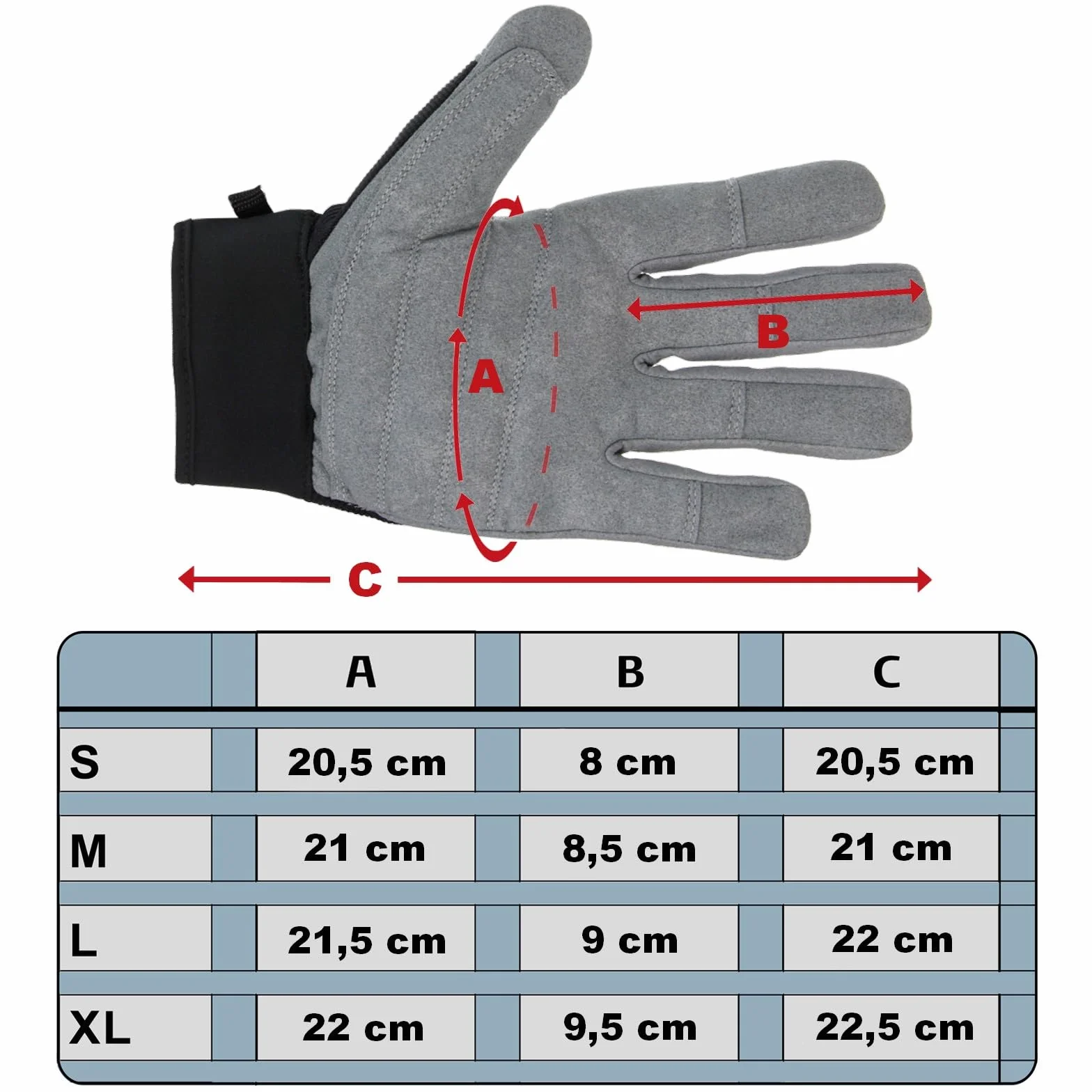 ALPIDEX Rękawiczki do wspinaczki uniseks Fullfinger rękawiczki do wspinaczki Full Finger Gloves Via Ferrata wszystkie palce zamknięte