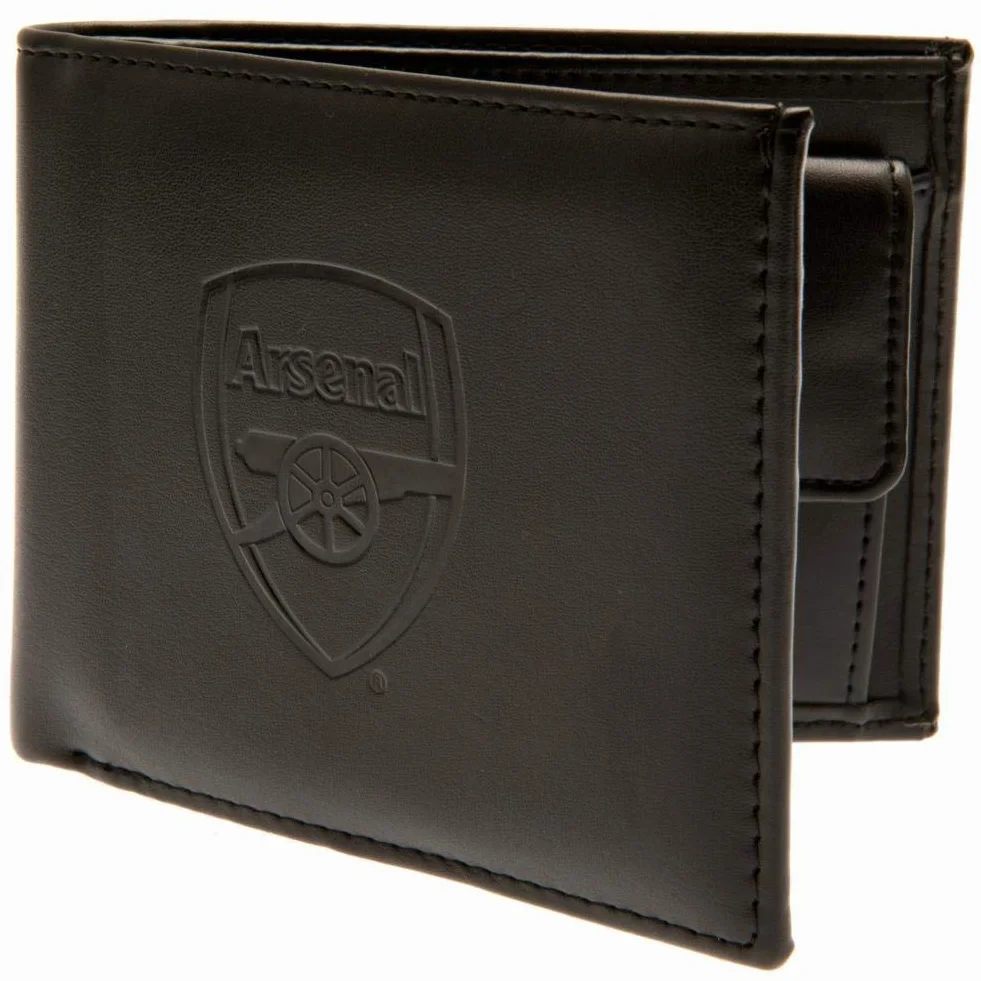 Football Arsenal Club oficjalny skórzany portfel, ochrona RFID, herb, odznaka
