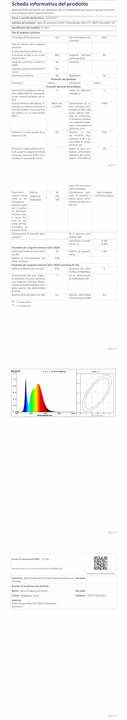 Oświetlenie LED do szafki 230 V, 4 W LED, IP44, G4, 20 mm, reflektory wpuszczane, do mebli płaskich, 3 temperatury barwowe, 3000 k/4000 k/6000 k, okap kuchenny, do zabudowy łazienkowej (białe, zestaw
