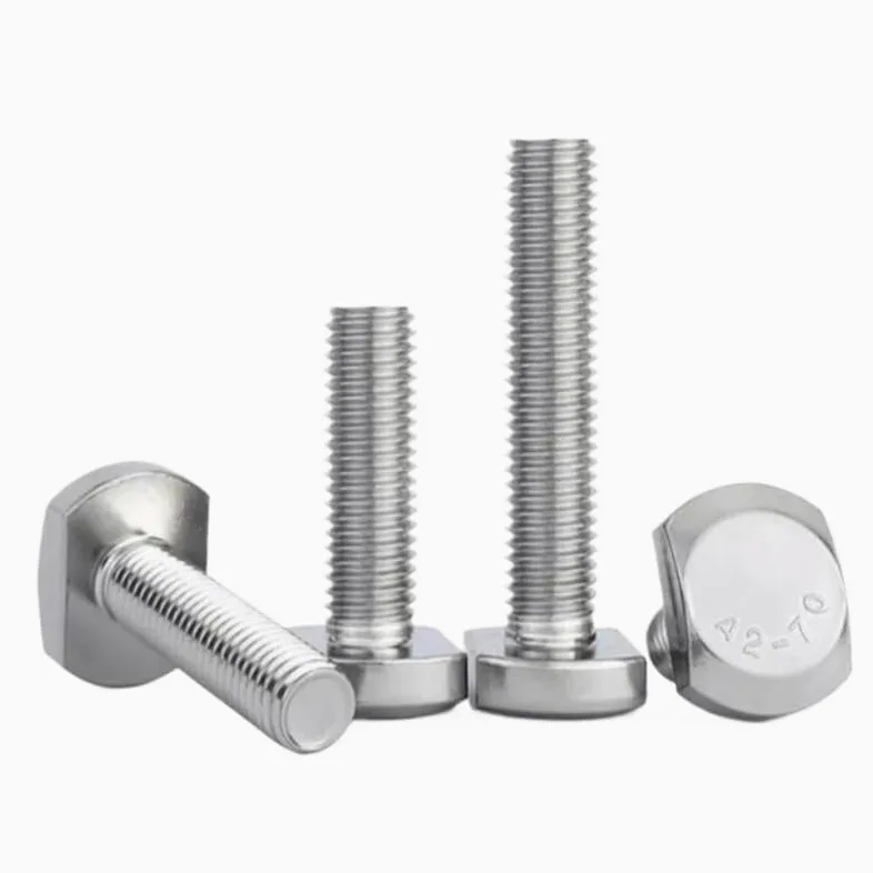 10/20/50 sztuk M5 M6 M8 M10 M12 304 śruba w kształcie litery T ze stali nierdzewnej GB37 z rowkiem dociskowa(40mm,M8-20pcs)