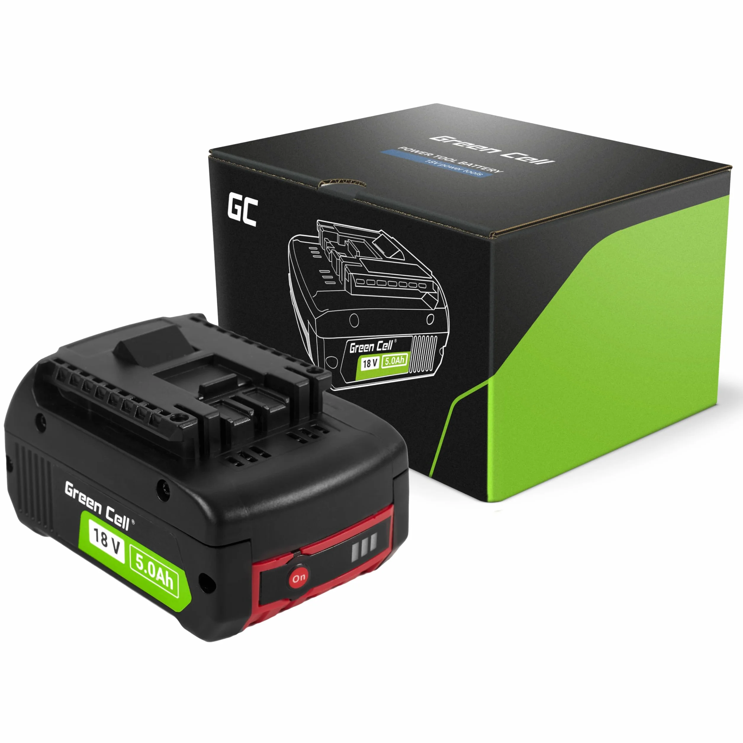 Green Cell Zapasowy akumulator 5 Ah 18 V Li-Ion do systemu Bosch Professional 18 V bateria GBA