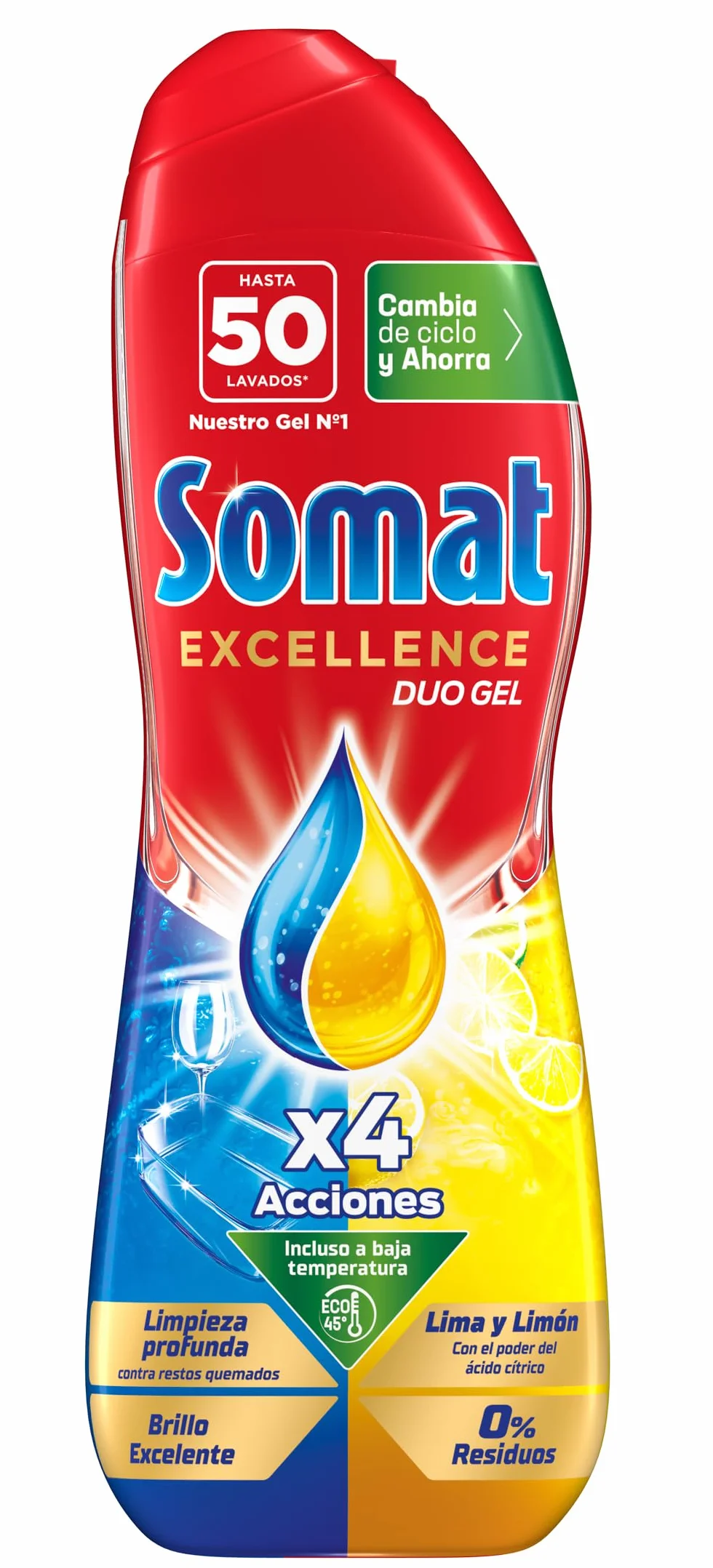 Somat Excellence Żel do Zmywarek, 4 x 900 ml