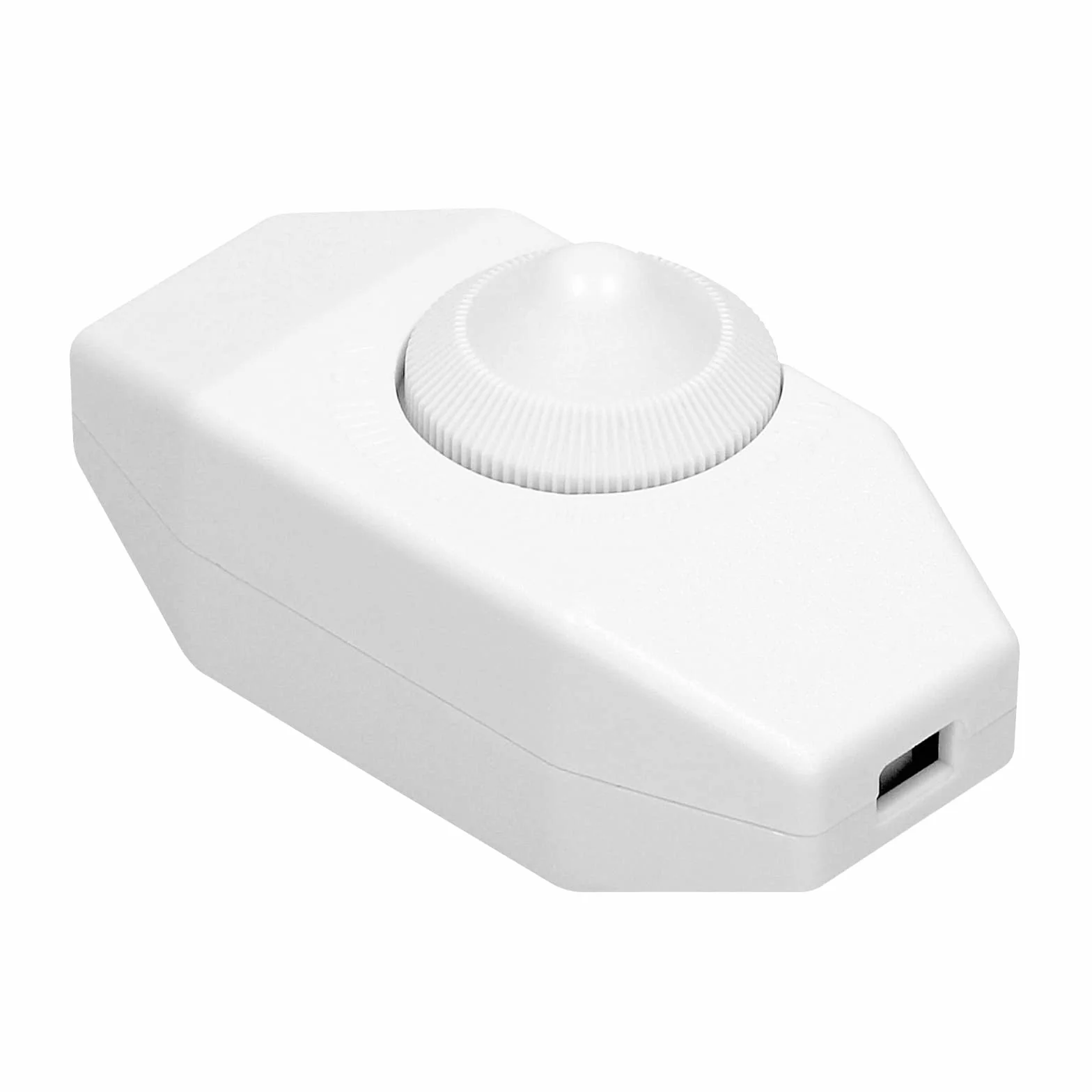 PERFECT Ściemniacz pośredni ze sznurkiem – ściemniacz do oświetlenia z przełącznikiem kółek – 80 W – bezstopniowy – biały