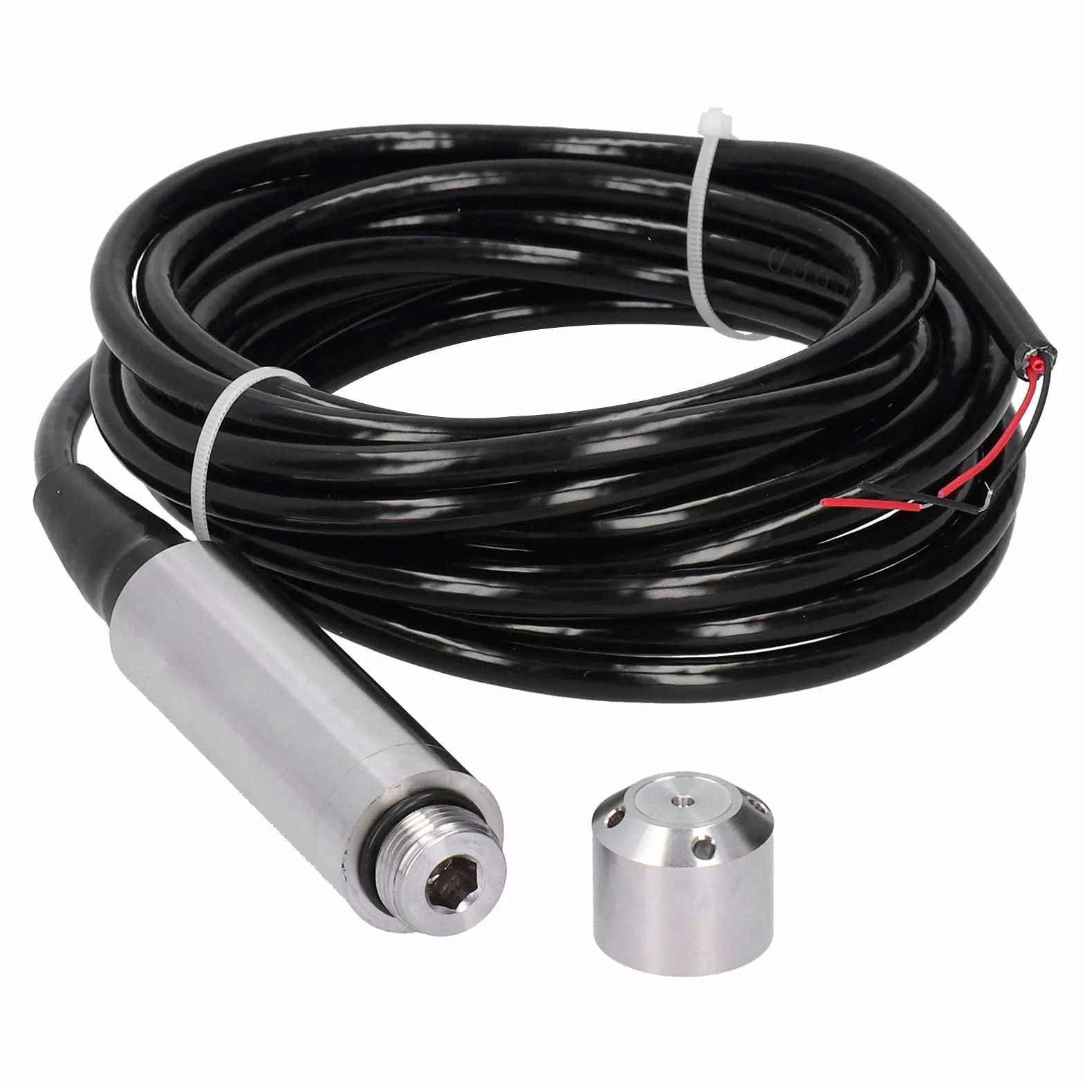 Przetwornik poziomu cieczy YB‑2J‑F Przetwornik poziomu cieczy Kabel 5m Czujnik poziomu wody Detektor 12‑32VDC 4‑20mA(0-7m)