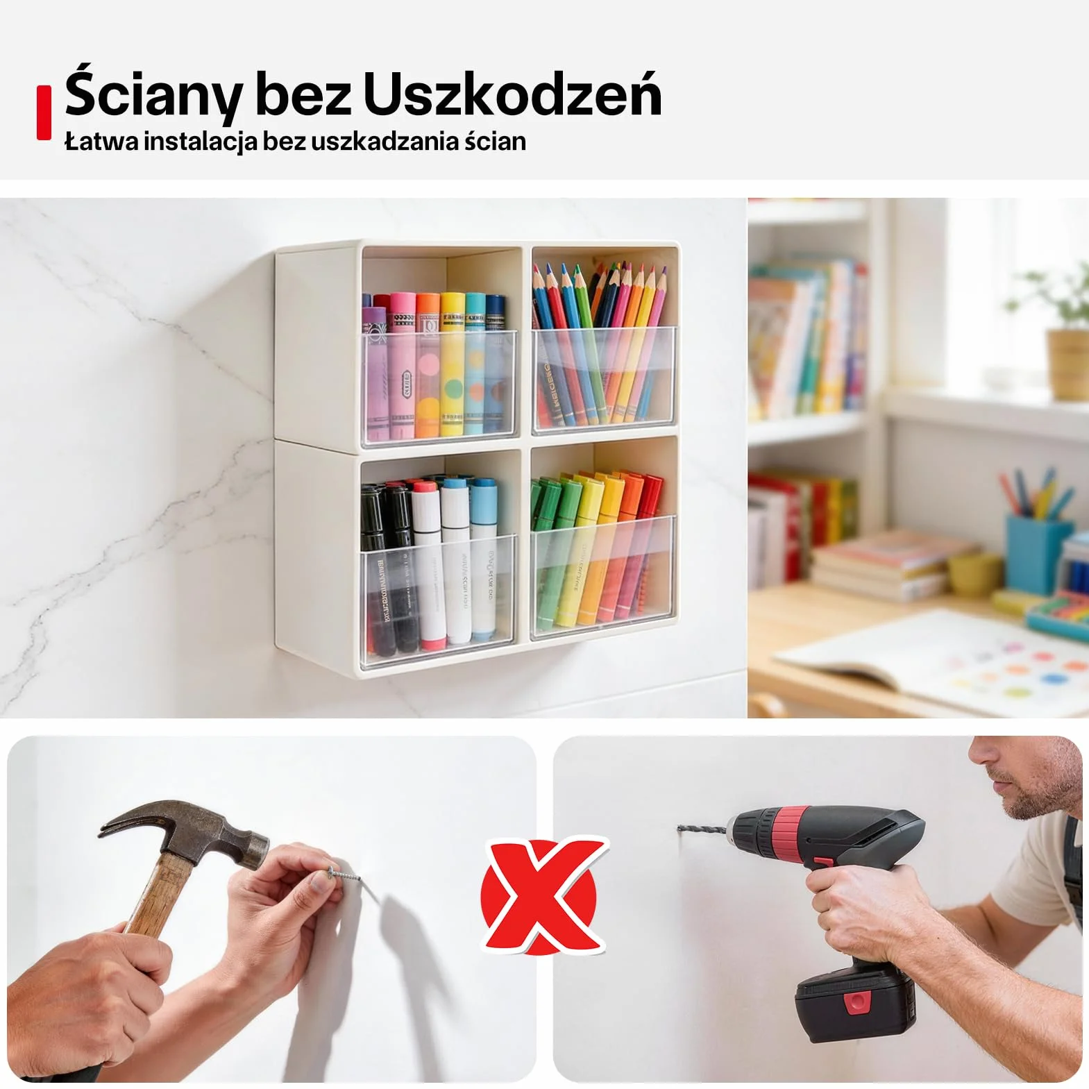 Tasma Dwustronna, 10 mm × 3 m Dwustronna Taśma Klejąca, 1600T PE - Extra Mocna Taśma Dwustronna, Wodoodporna Taśma Montażowa, Taśma Piankowa do Dekoracji Domu, Biura i Szkoły
