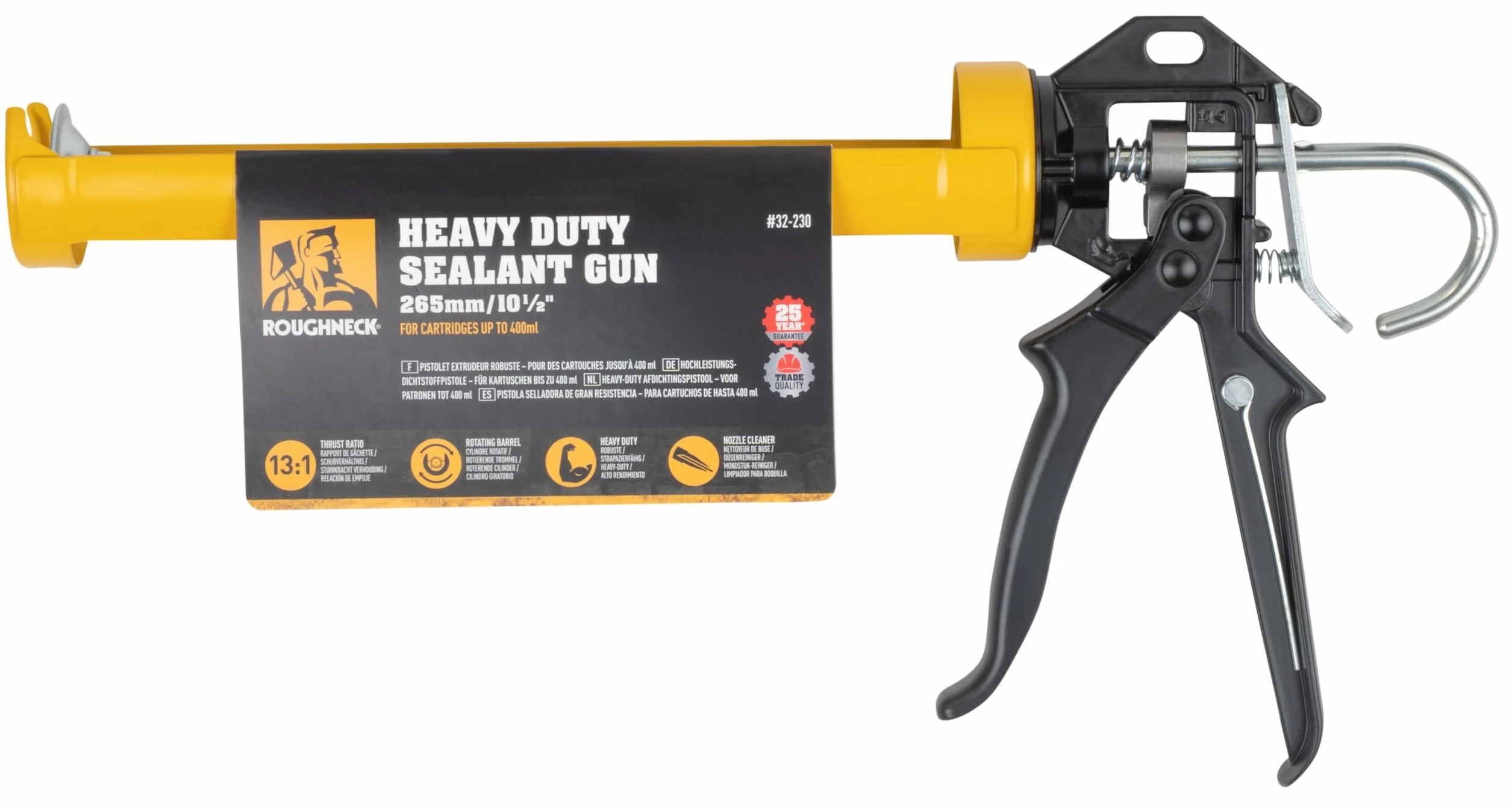 ROUGHNECK Semi Barrel Professional pistolet uszczelniający 265 mm 10,1/2 cala