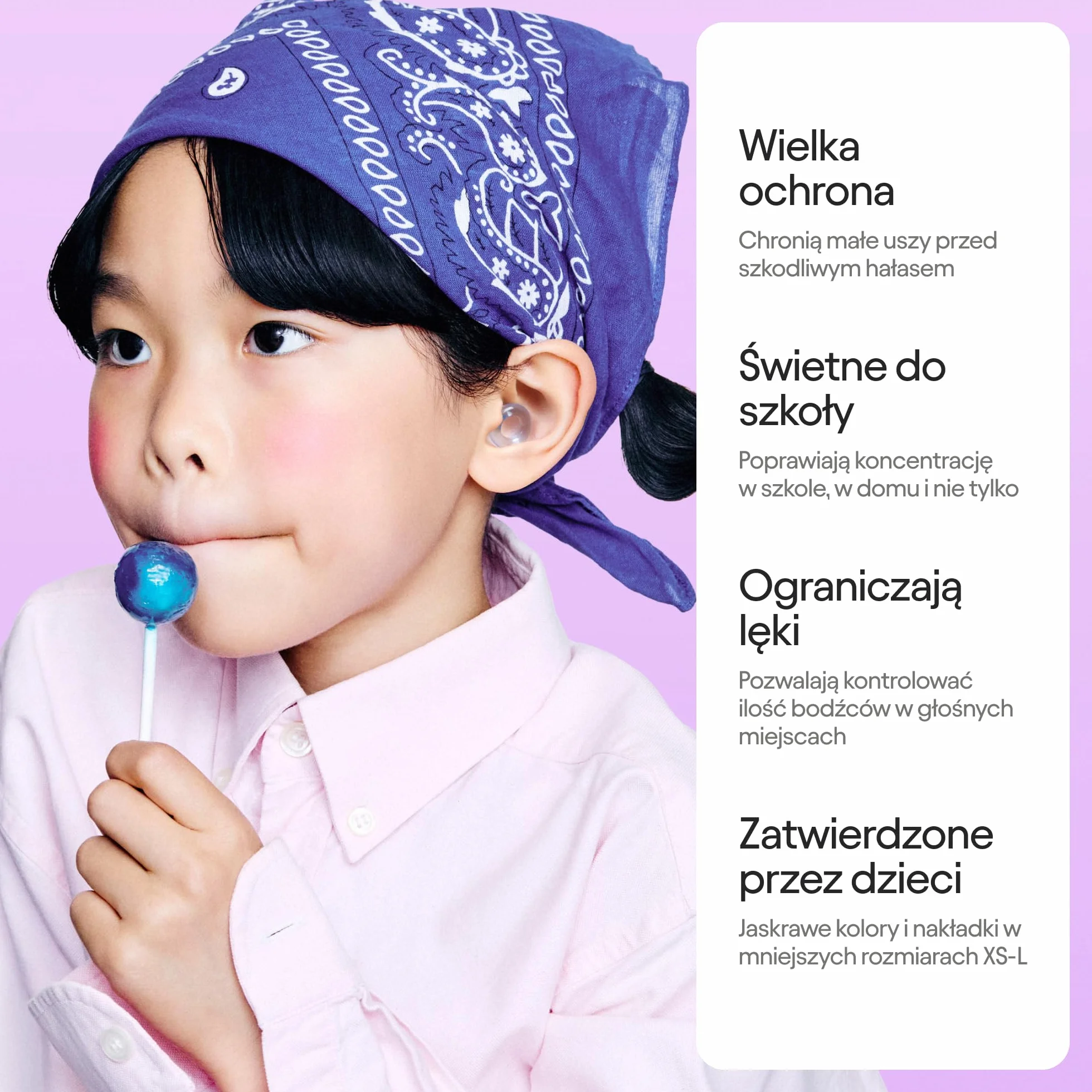 Loop Engage Kids 2 (6-12 lat) – wielokrotnego użytku codzienna ochrona przed hałasem dla dzieci | dziecięce zatyczki do uszu: koncentracja, szkoła, dom, zabawa – zatyczki tłumiące hałas o 16 dB