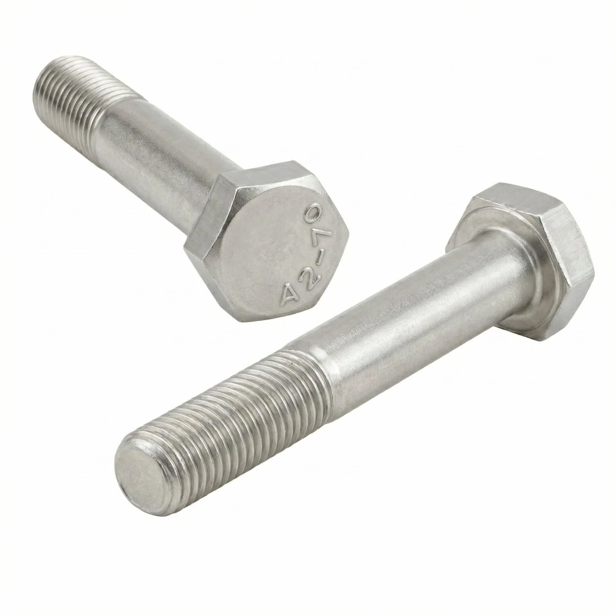 Śruba ze stali nierdzewnej M20x130 mm z gwintem częściowym (52 mm) łeb sześciokątny (M20 x 130) - Stal nierdzewna A2 (304) - Śruby z łbem H (TH) - DIN 931: Zestaw 10 szt