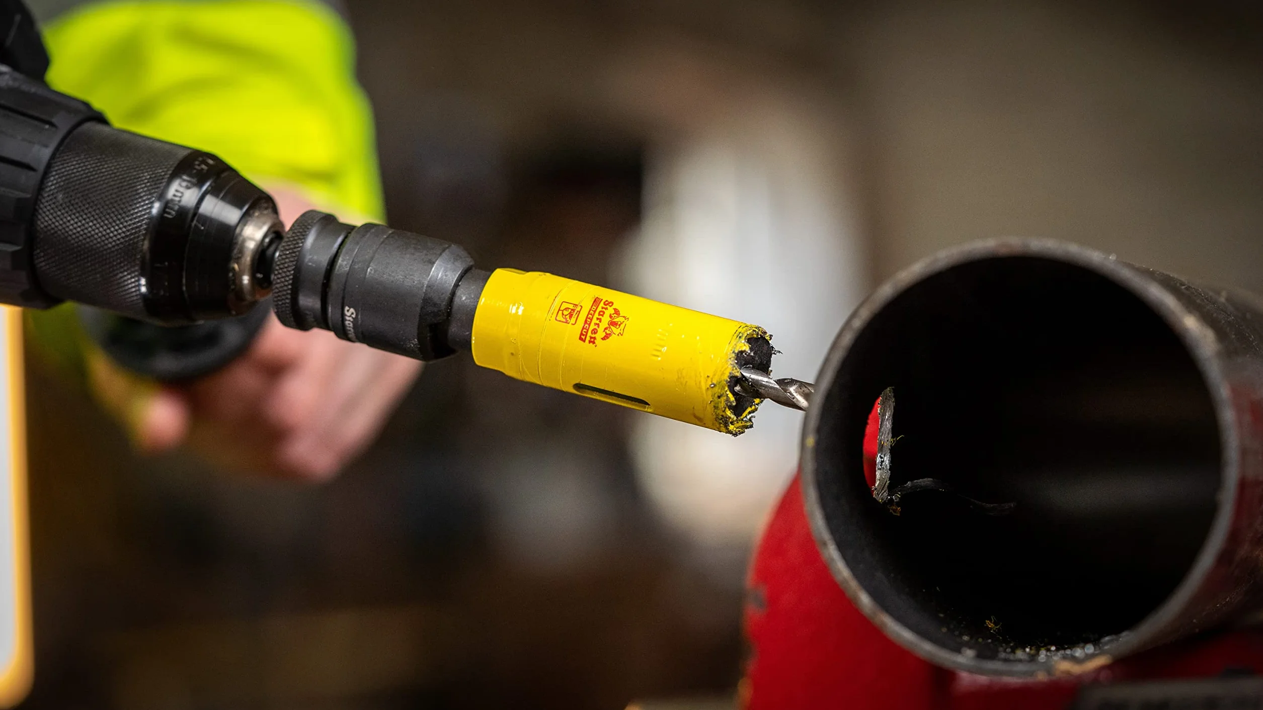 Starrett DCH0500 otwornica do głębokiego cięcia – bimetal o wysokiej wydajności z dodatkowymi zębami kobaltowo-HSS, do metali, drewna, żeliwa, tworzyw sztucznych z włókna szklanego, 127 mm