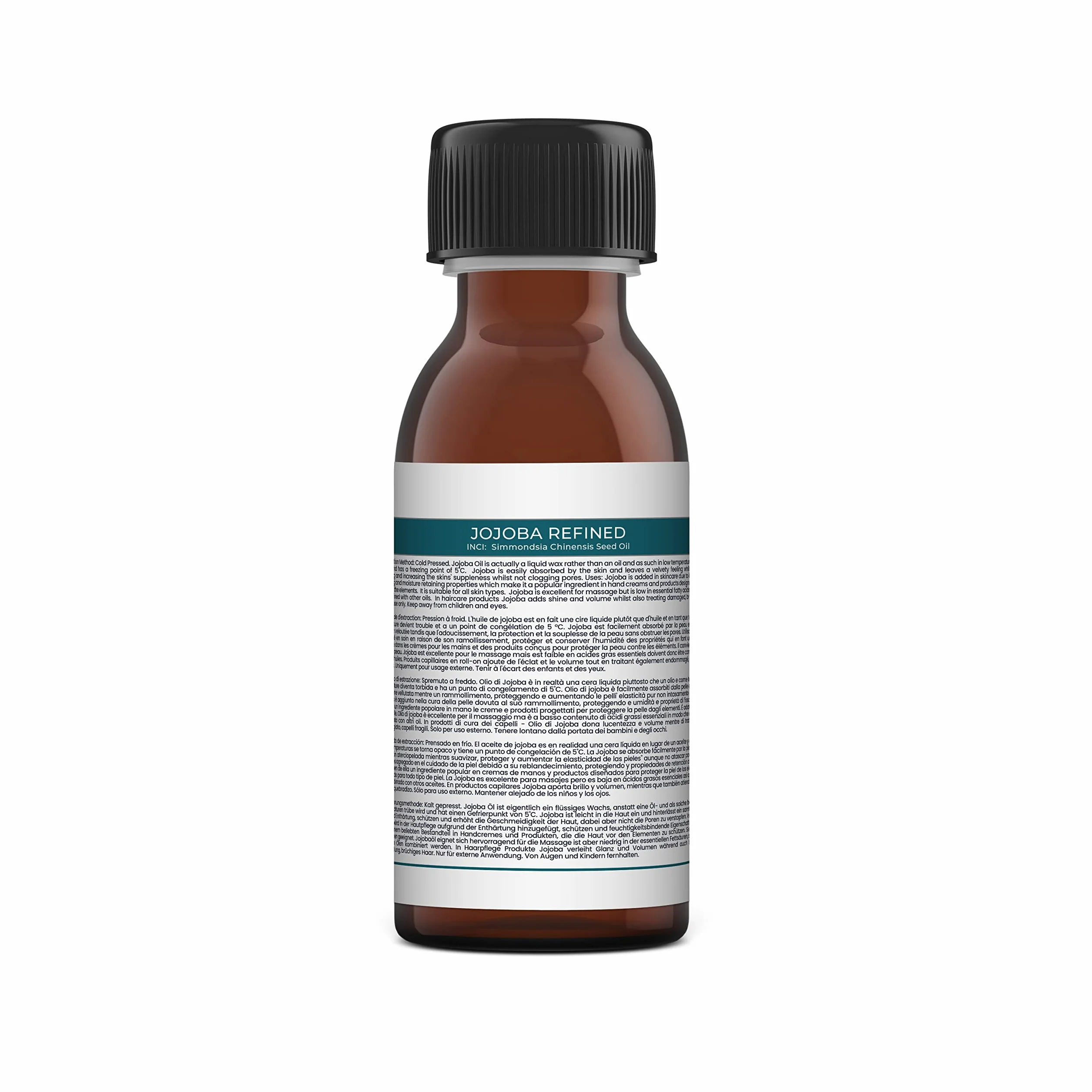 Mystic Moments | Jojoba rafinowany (przezroczysty) olej nośny 250 ml – czysty i naturalny olej, idealny do włosów, twarzy, paznokci, aromaterapii, masażu i rozcieńczania oleju, wegański, bez GMO