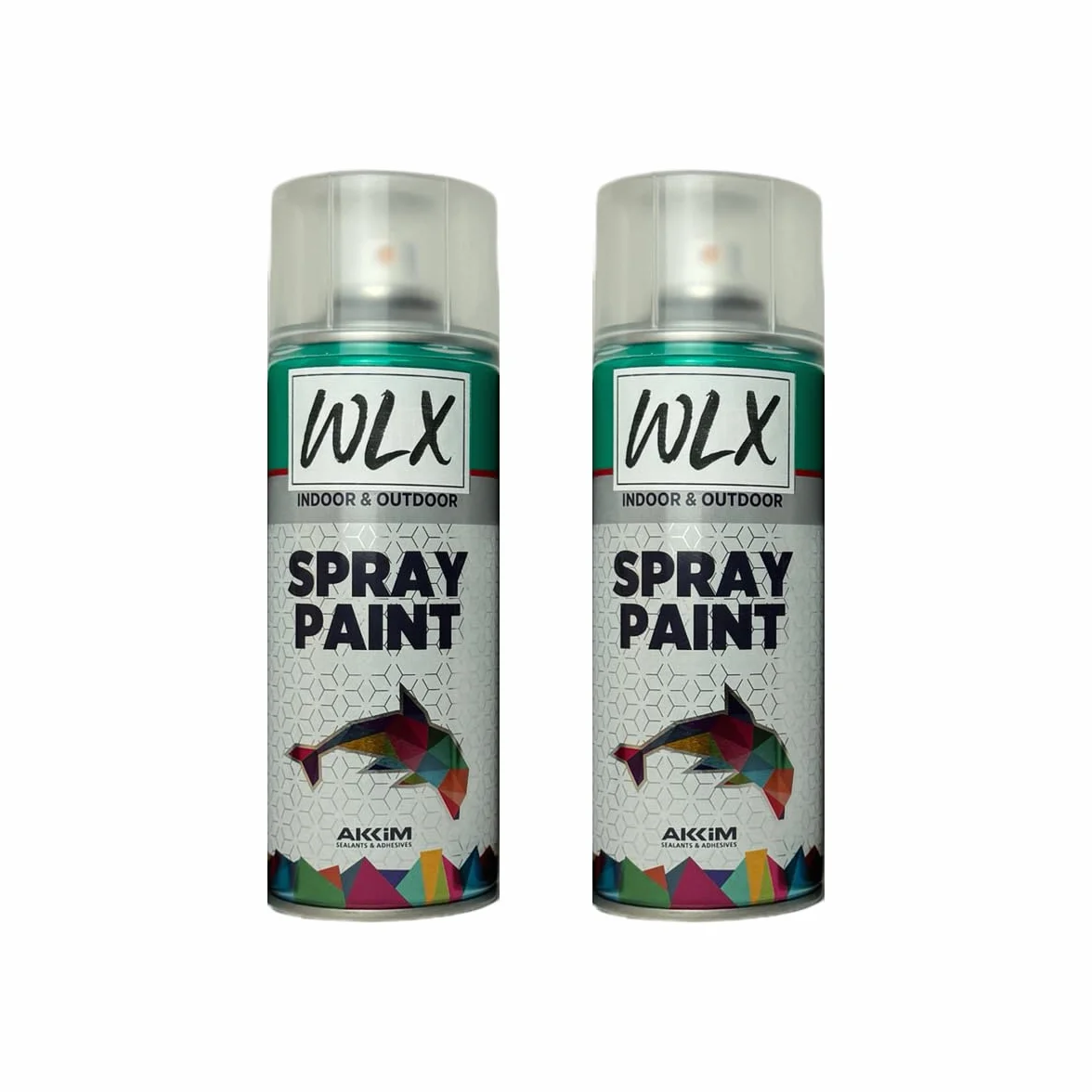 WLX Farba w sprayu czarna matowa (zestaw 2 szt.) po 400 ml. Szybkoschnąca puszka w sprayu. Farba w sprayu, lakier w sprayu, lakier lakierowy, farba graffiti, puszka sprayu. Kolor RAL